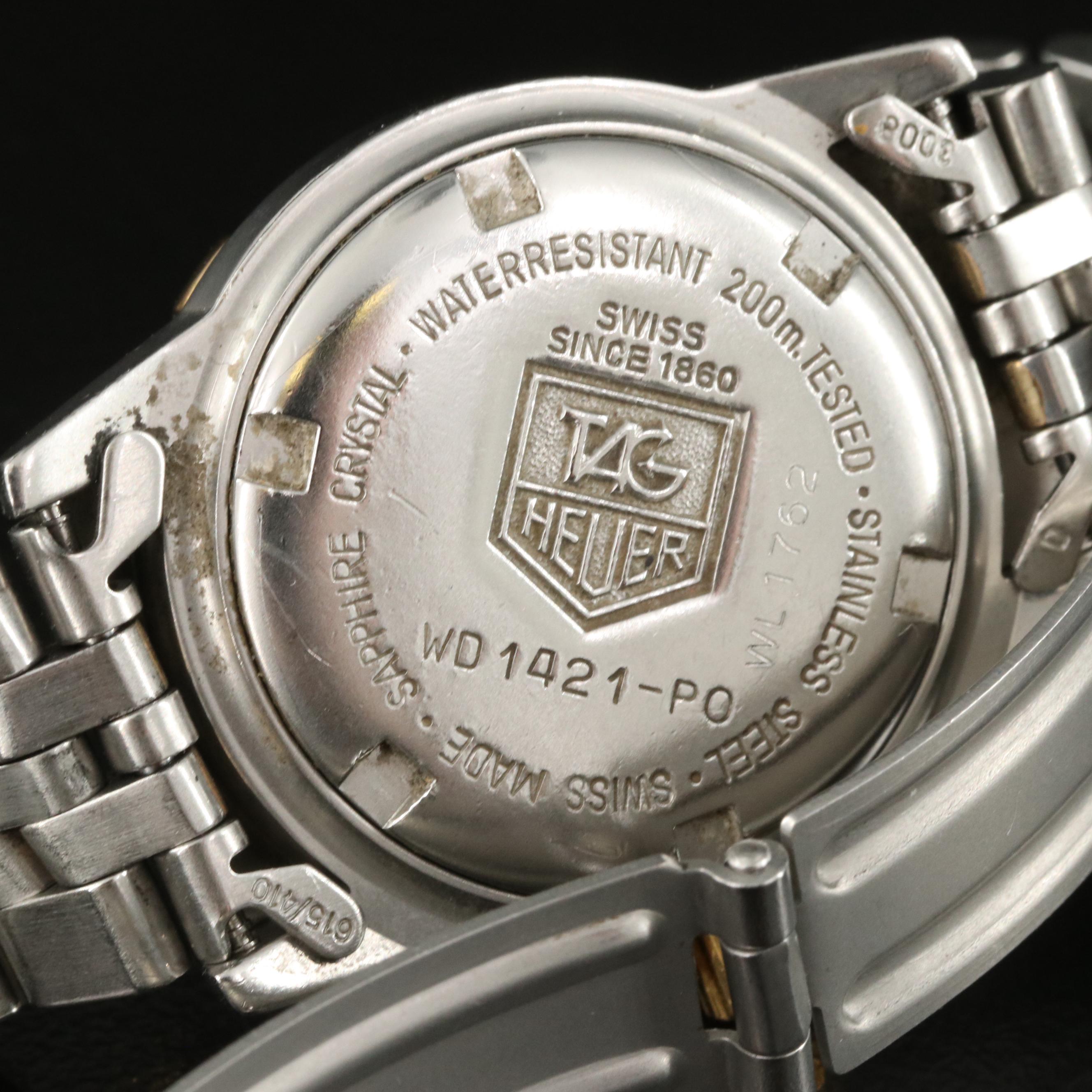 Vintage Tag Heuer 1500 Series 200 Meters with Date Stainless Steel Watch