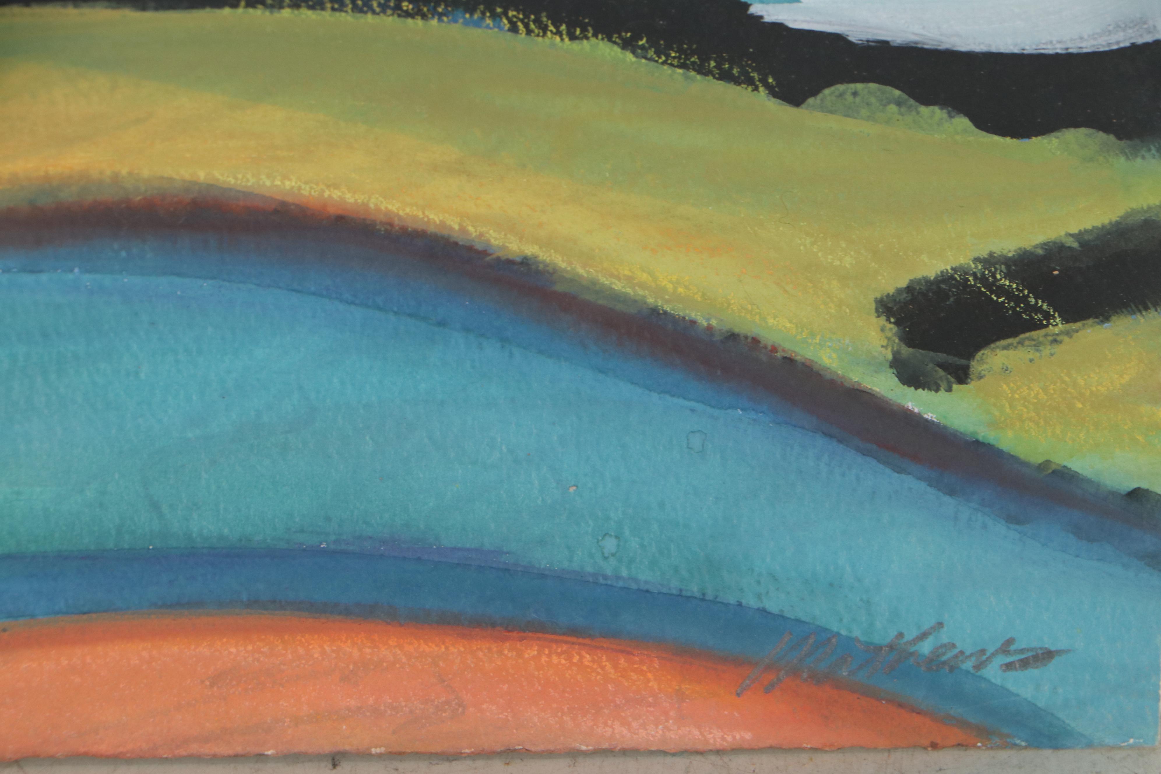 Carol J. Mathews Abstract Watercolor Painting