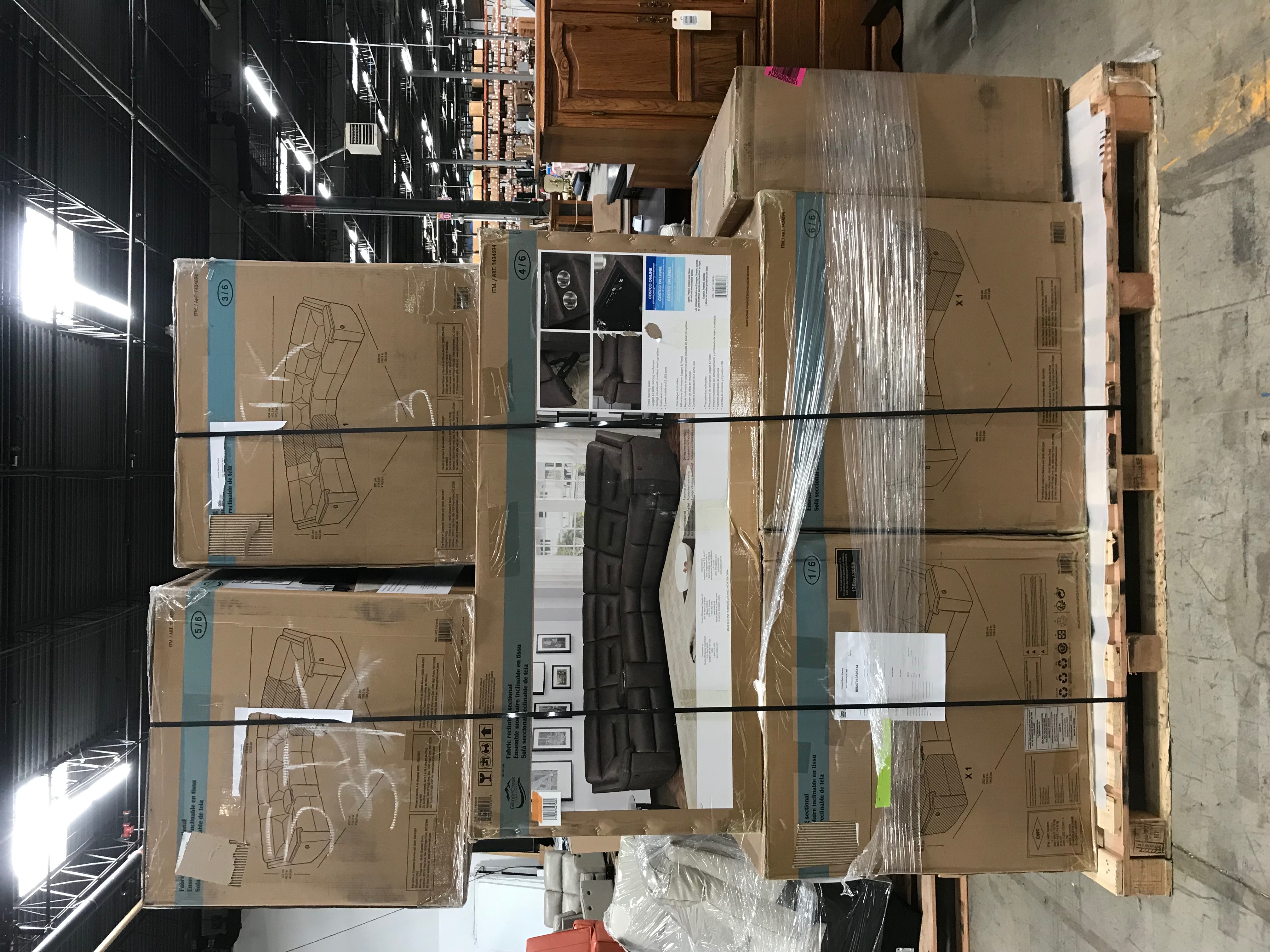 Gilman Creek "Fletcher" Contemporary Fabric Reclining Sectional Sofa