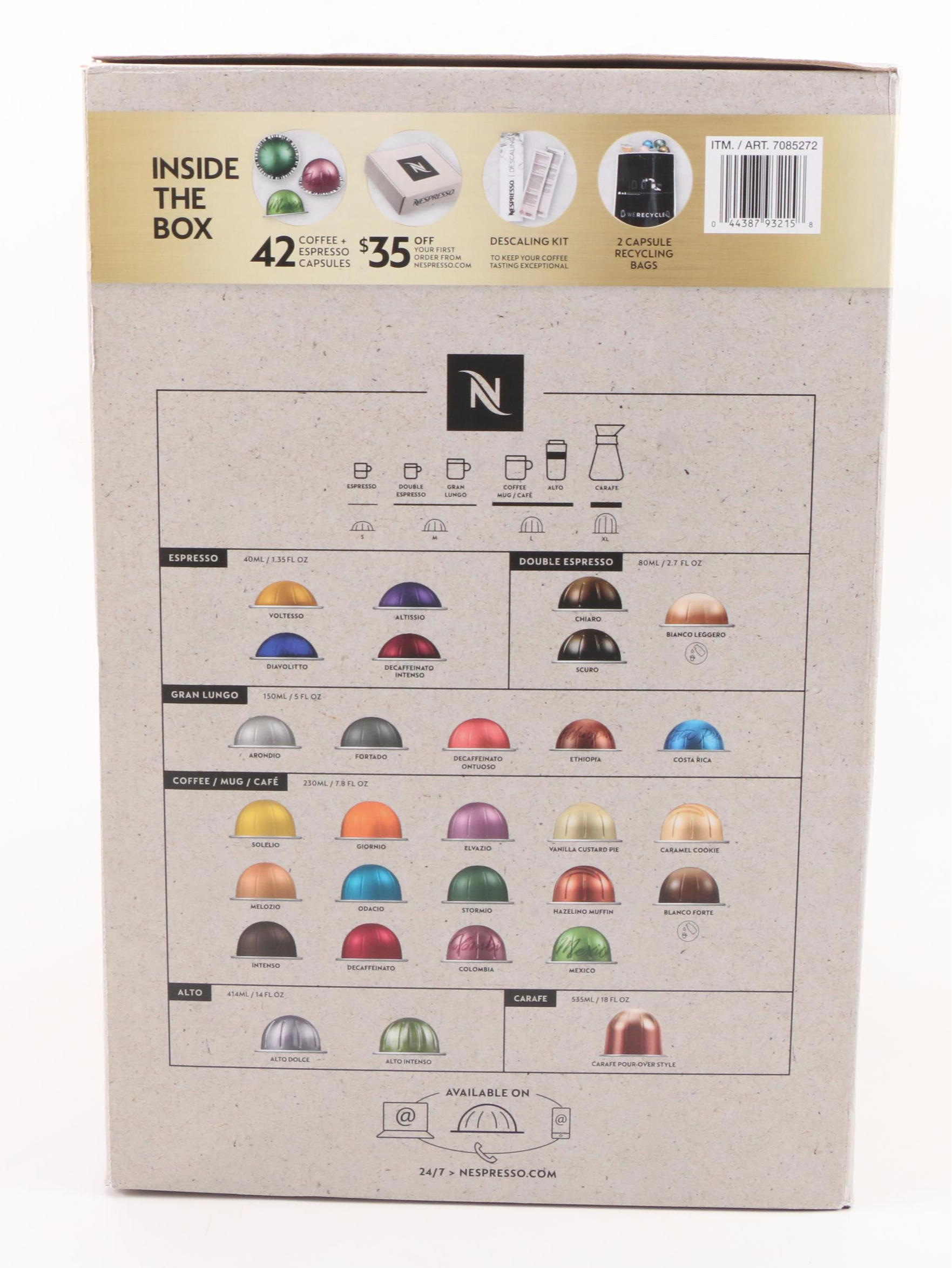 De'Longhi Nespresso Vertuo Next Coffee and Espresso Machine