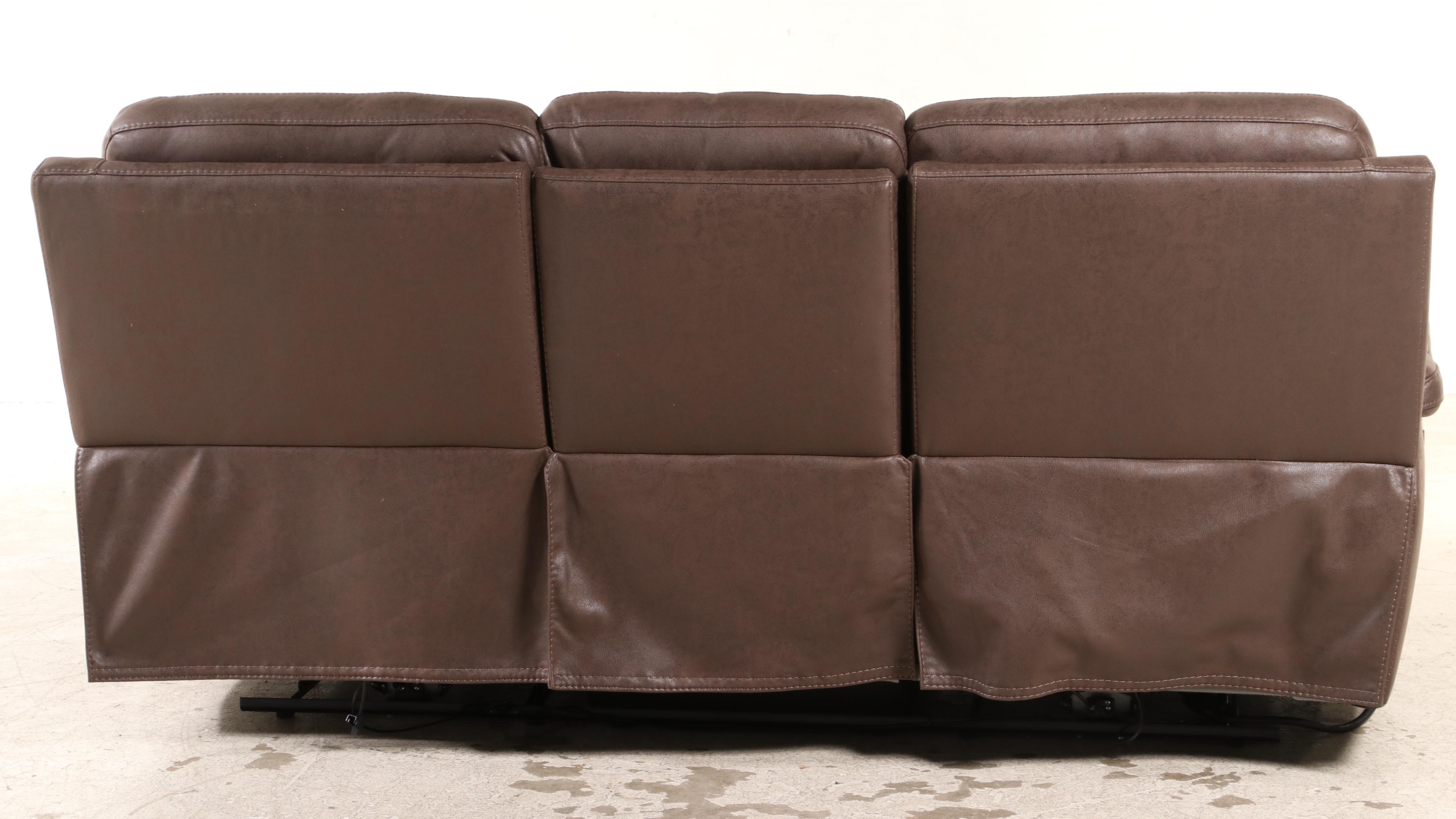 Gilman Creek Furniture "Lawton" Fabric Power Reclining Sofa with Power Headrests