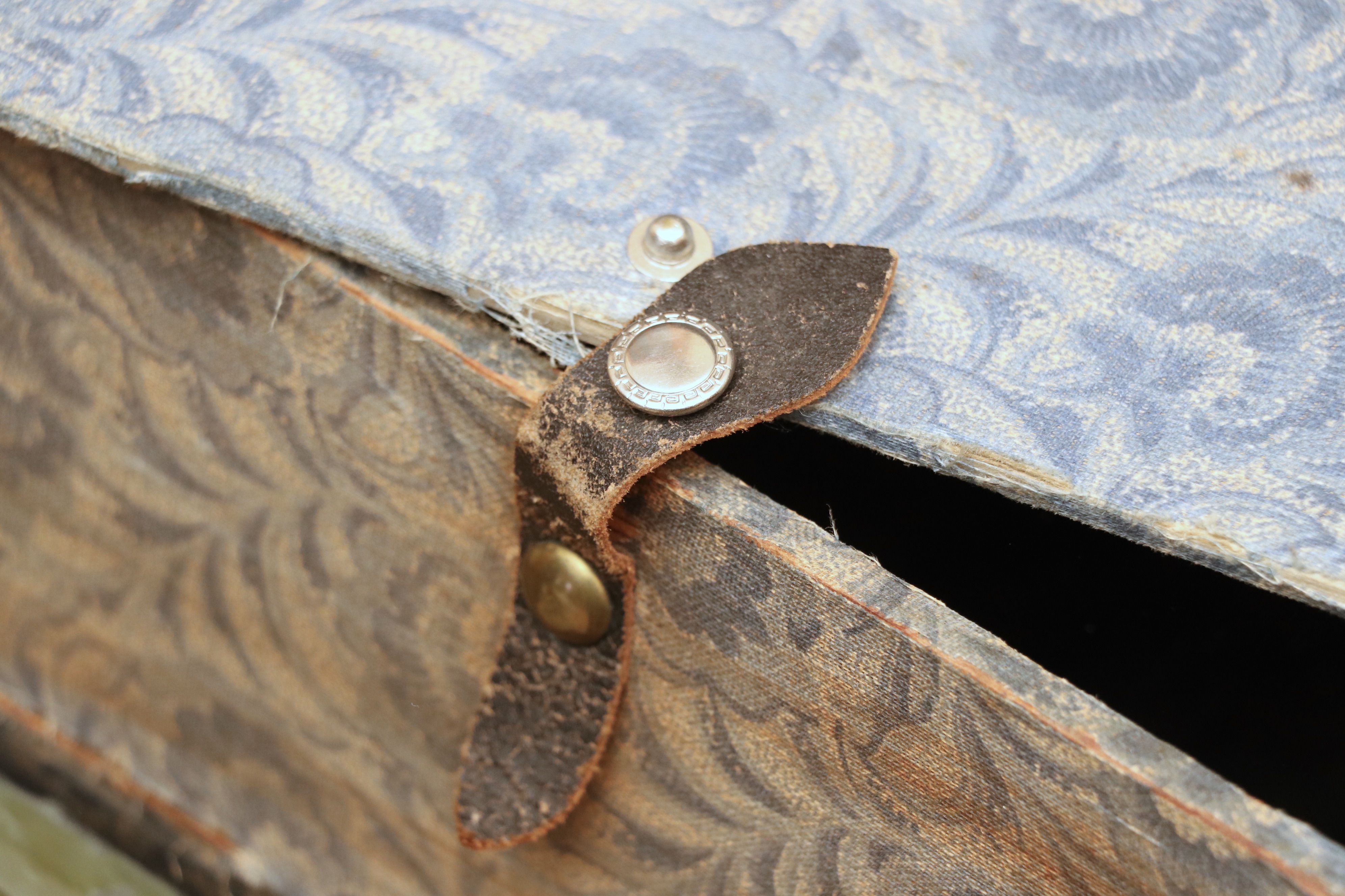 Flat-Top Steamer Trunk Personalized "Frances Morris", Early 20th Century