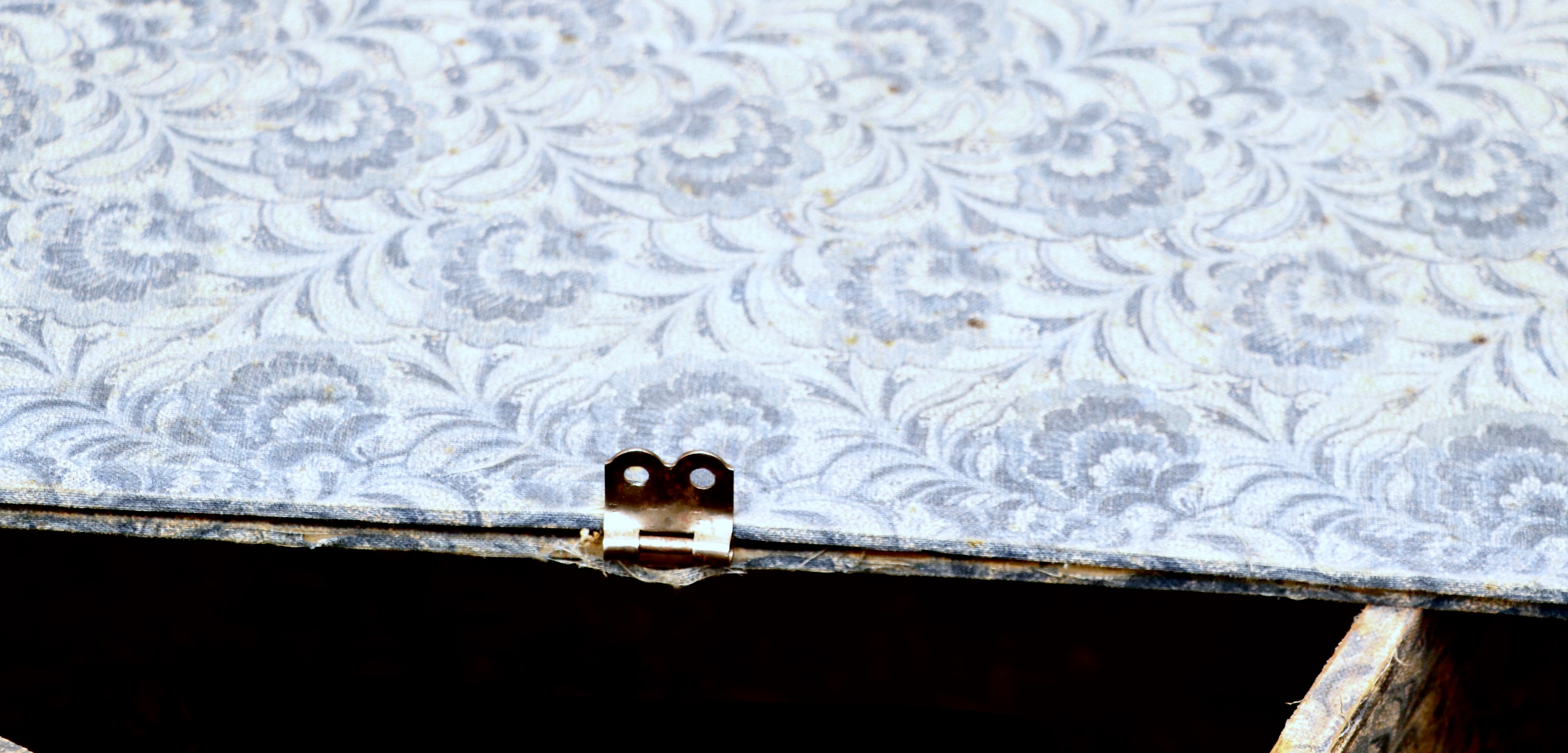 Flat-Top Steamer Trunk Personalized "Frances Morris", Early 20th Century