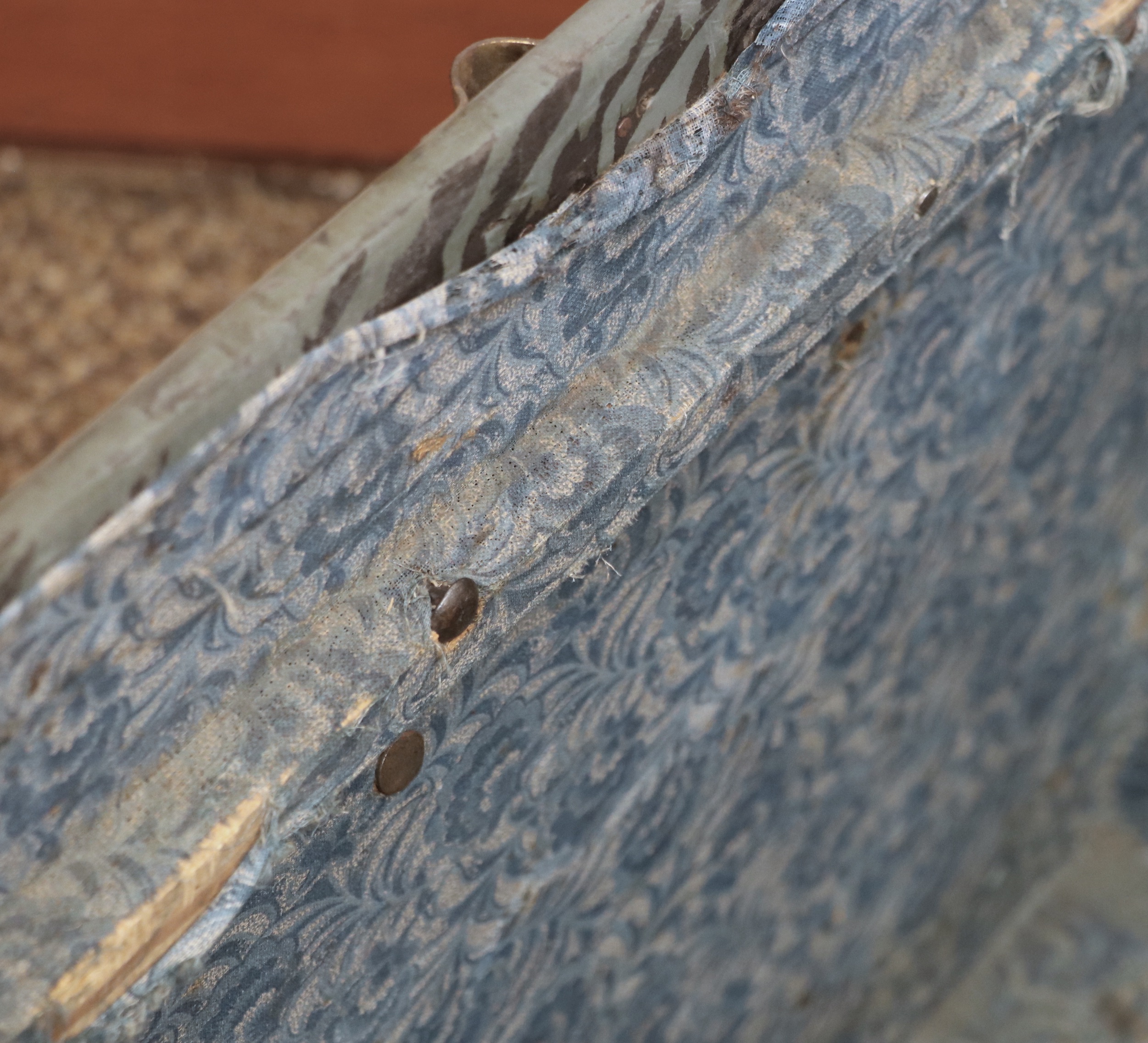 Flat-Top Steamer Trunk Personalized "Frances Morris", Early 20th Century