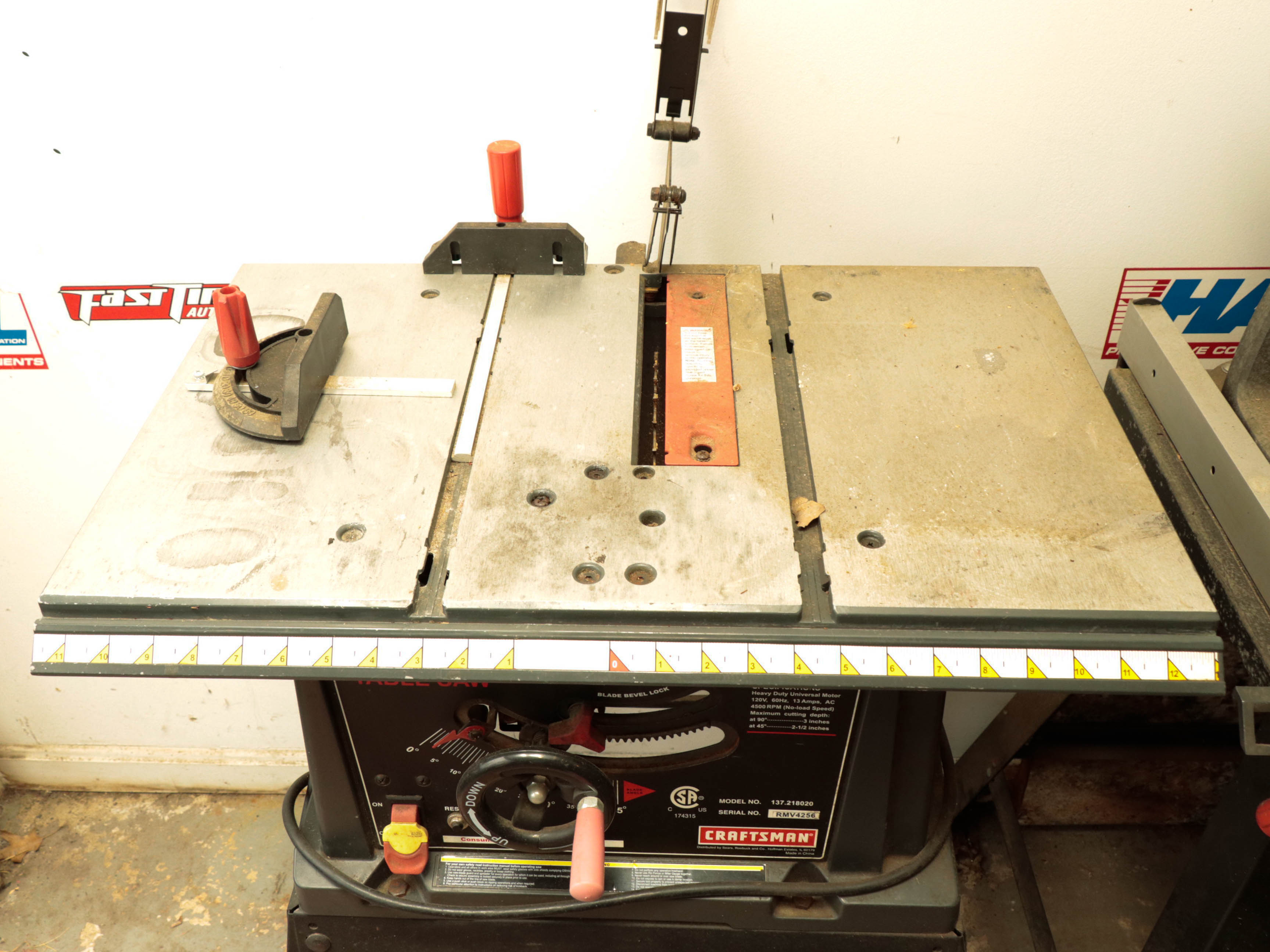 Craftsman 10" Table Saw, Craftsman Router Table and Other Tools
