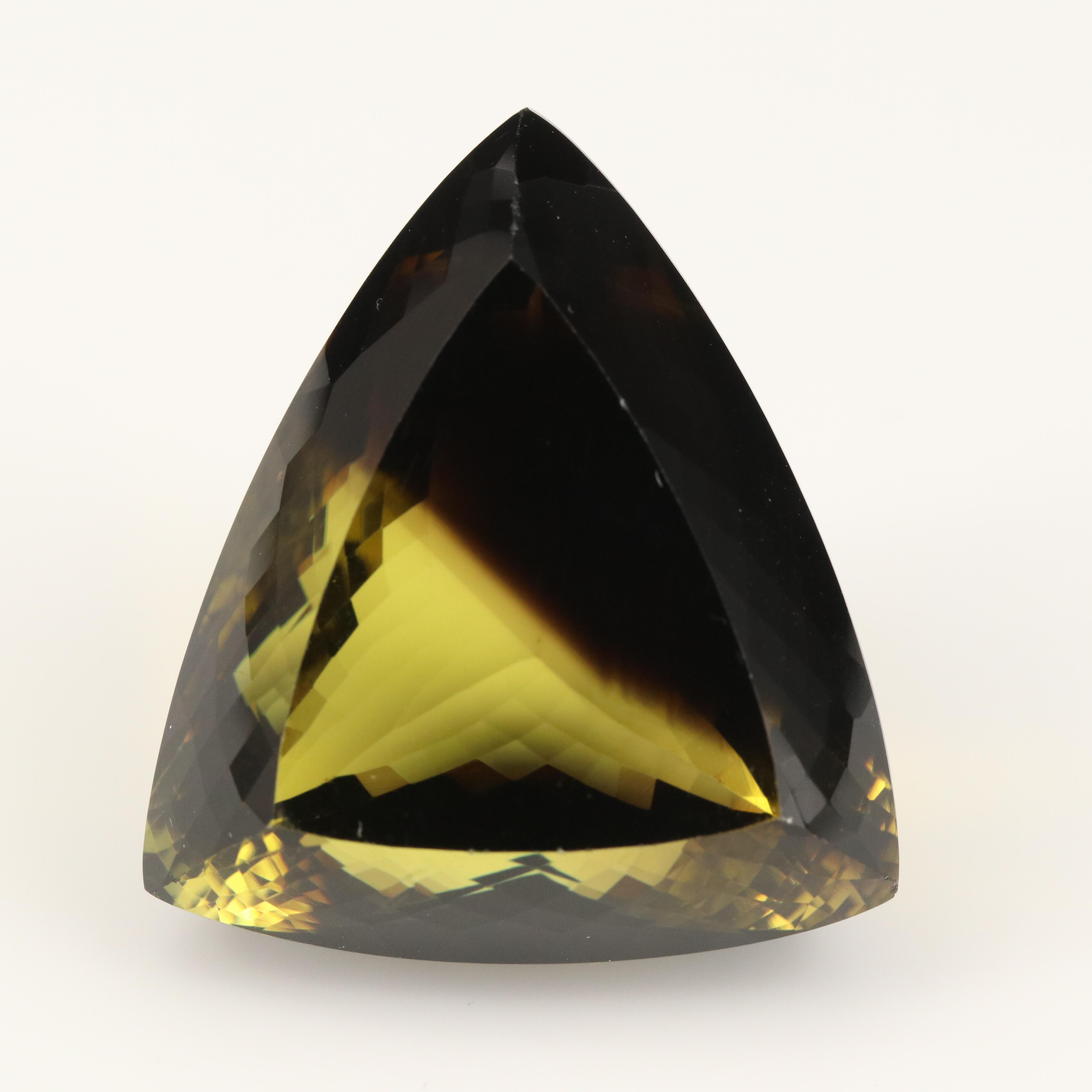 Loose 160.50 CT Triangle Faceted Quartz