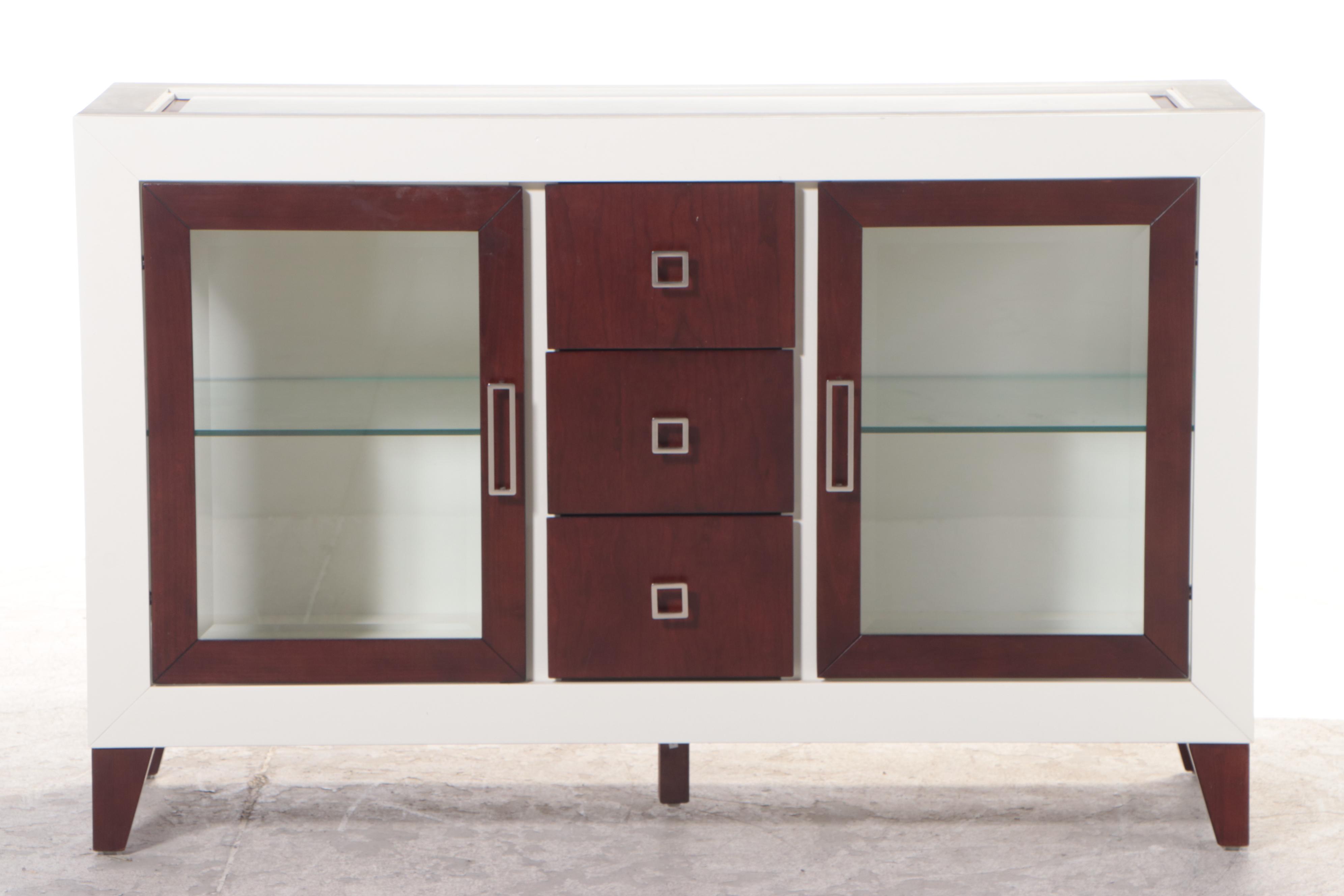 Sofia Vergara Lacquer and Wood Trimmed Buffet