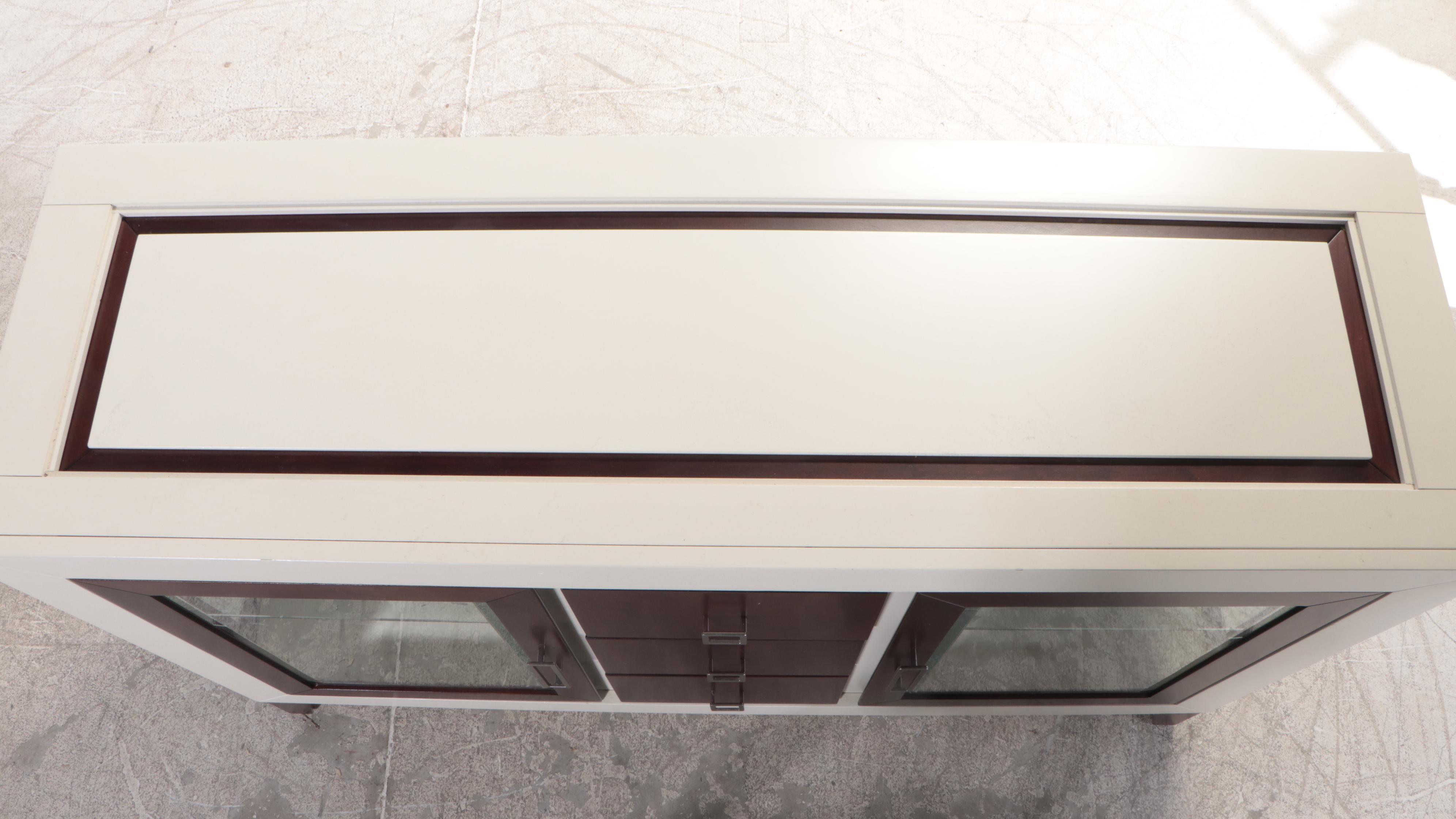 Sofia Vergara Lacquer and Wood Trimmed Buffet