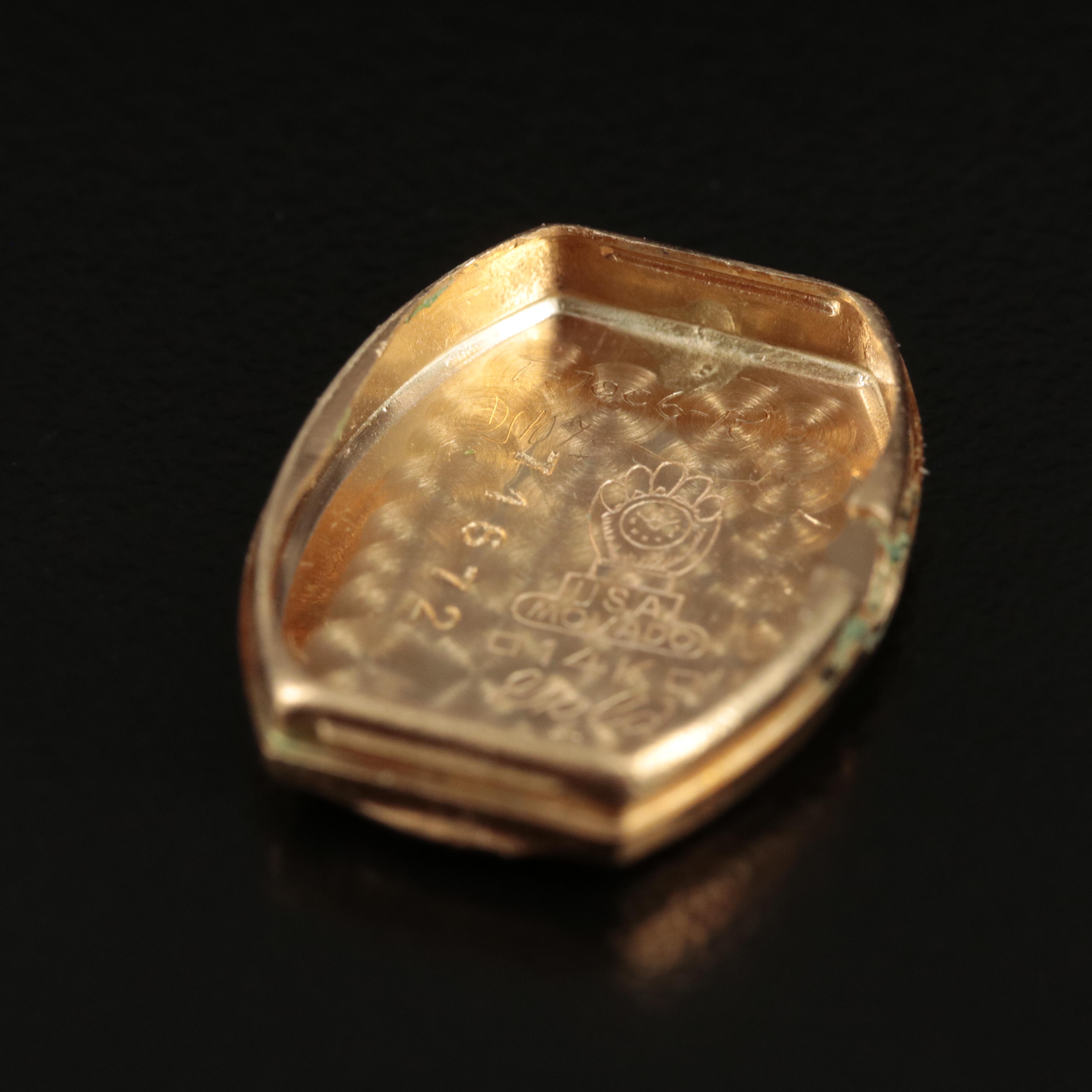 Vintage Movado 14K Ruby and Diamond Watch