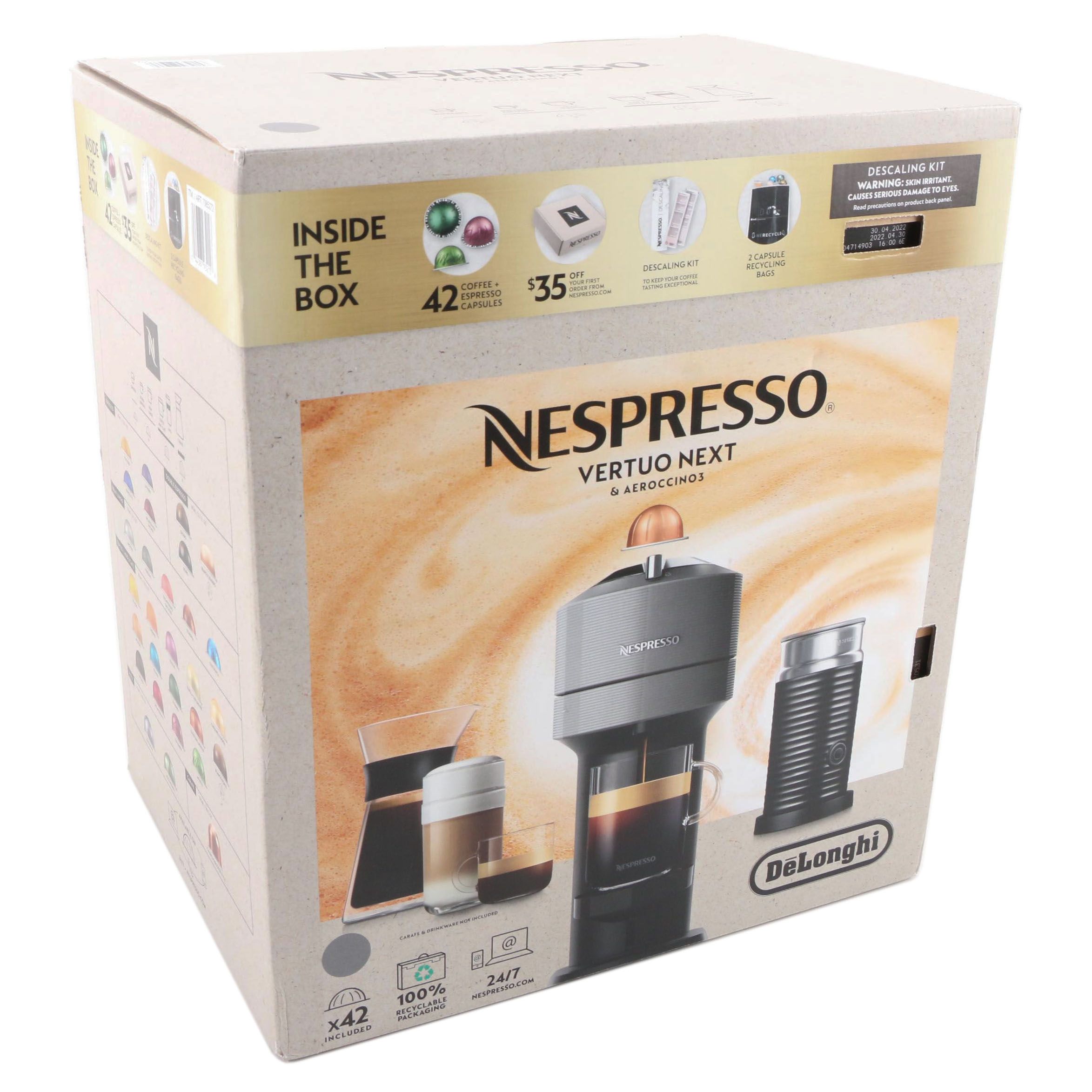 De'Longhi Nespresso Vertuo Next Coffee and Espresso Machine