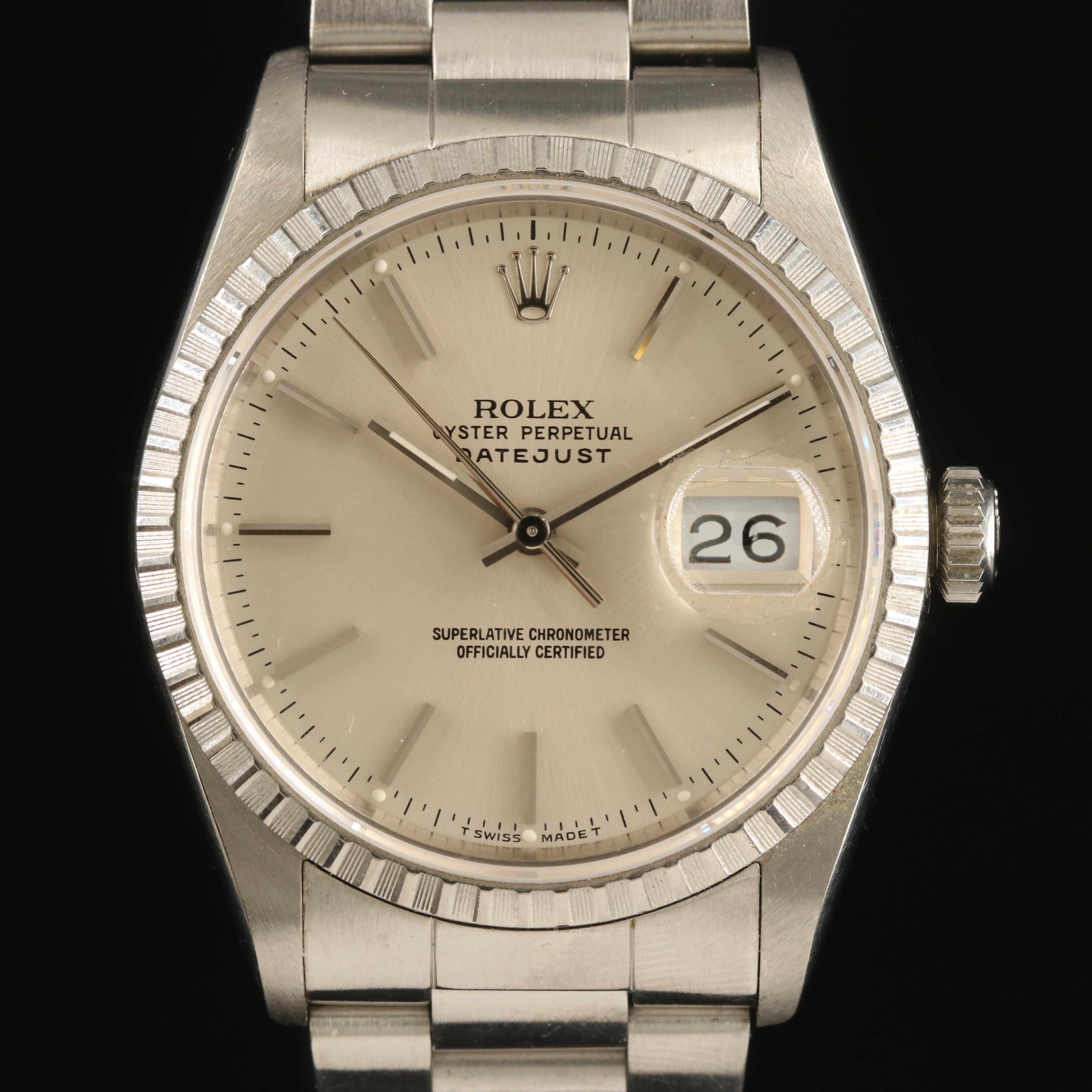 1990 - 1991 Rolex Oyster Perpetual Datejust Watch