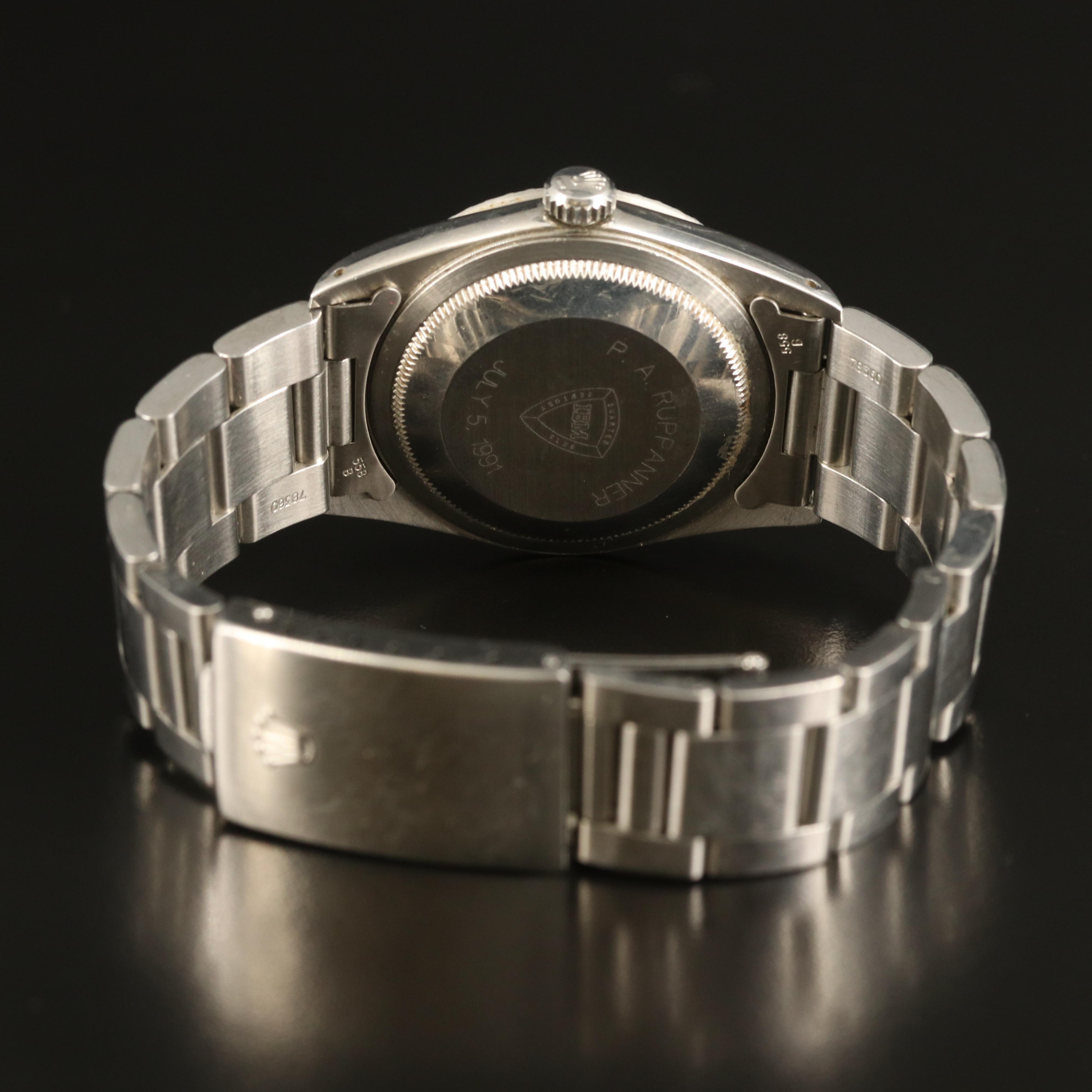 1990 - 1991 Rolex Oyster Perpetual Datejust Watch