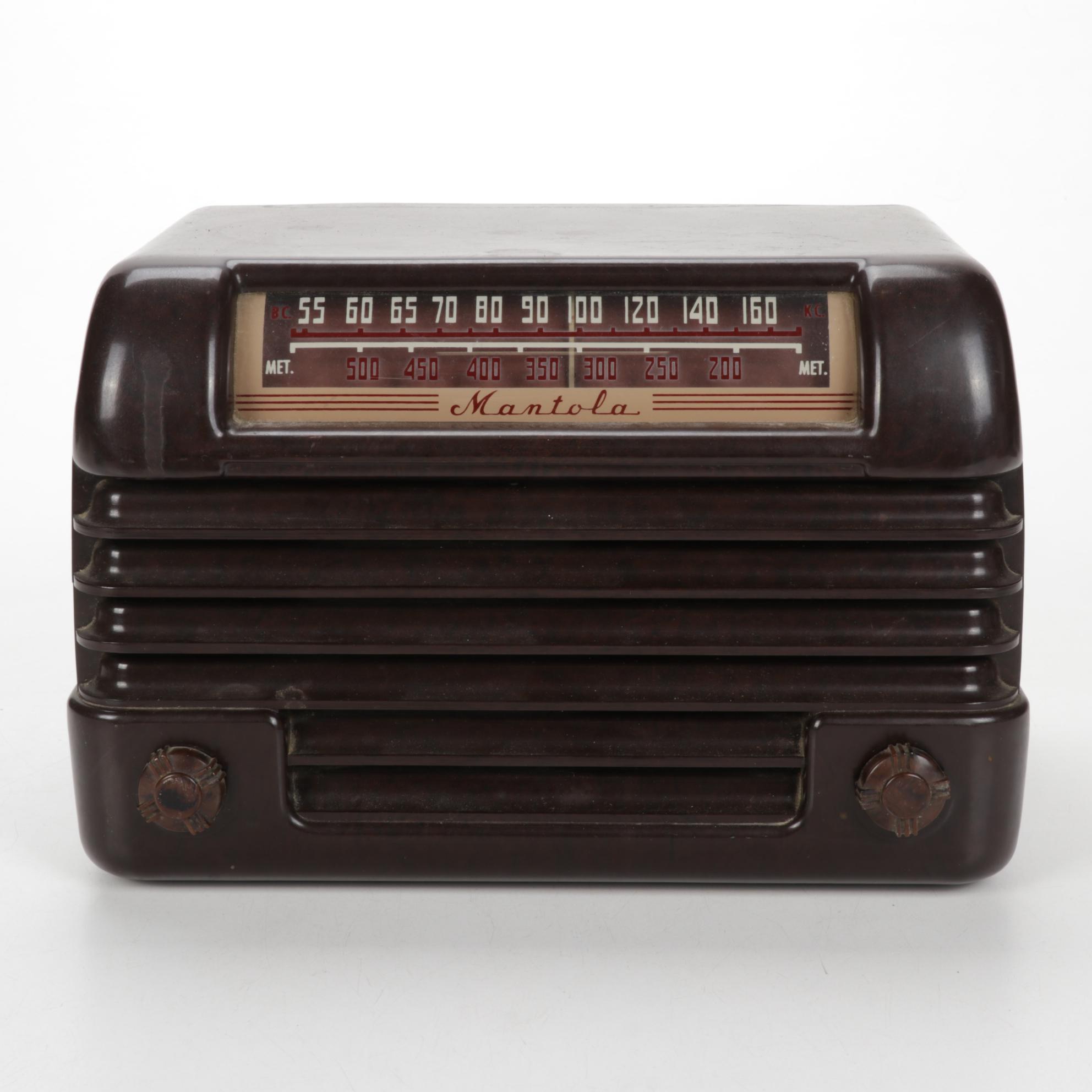 Mantola Magna-Beam and Zenith Consol-Tone Bakelite Radios, Mid/Late 20th Century