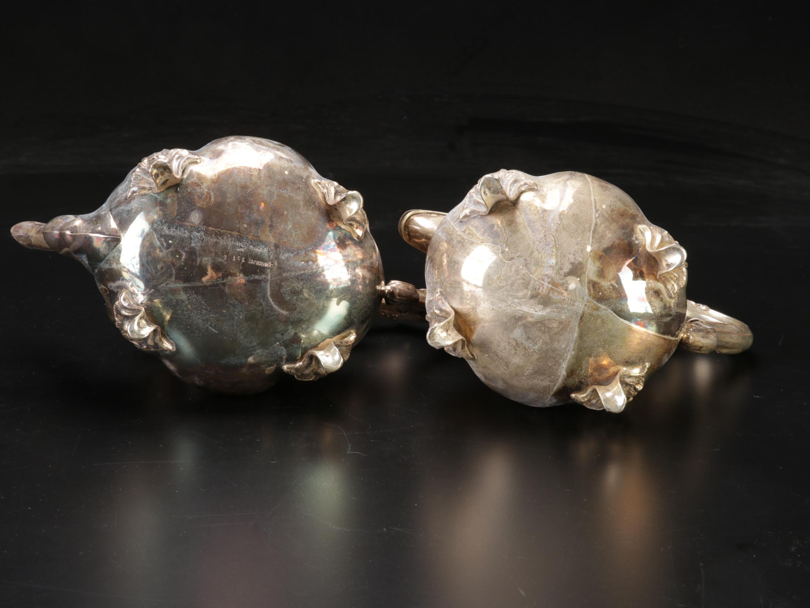 Wilhelm Bender German 835 Silver Coffee and Tea Service, Late 19th Century