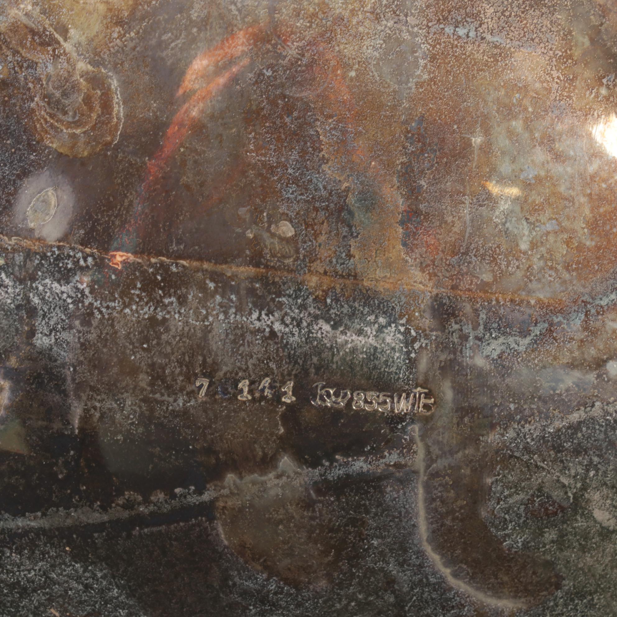 Wilhelm Bender German 835 Silver Coffee and Tea Service, Late 19th Century