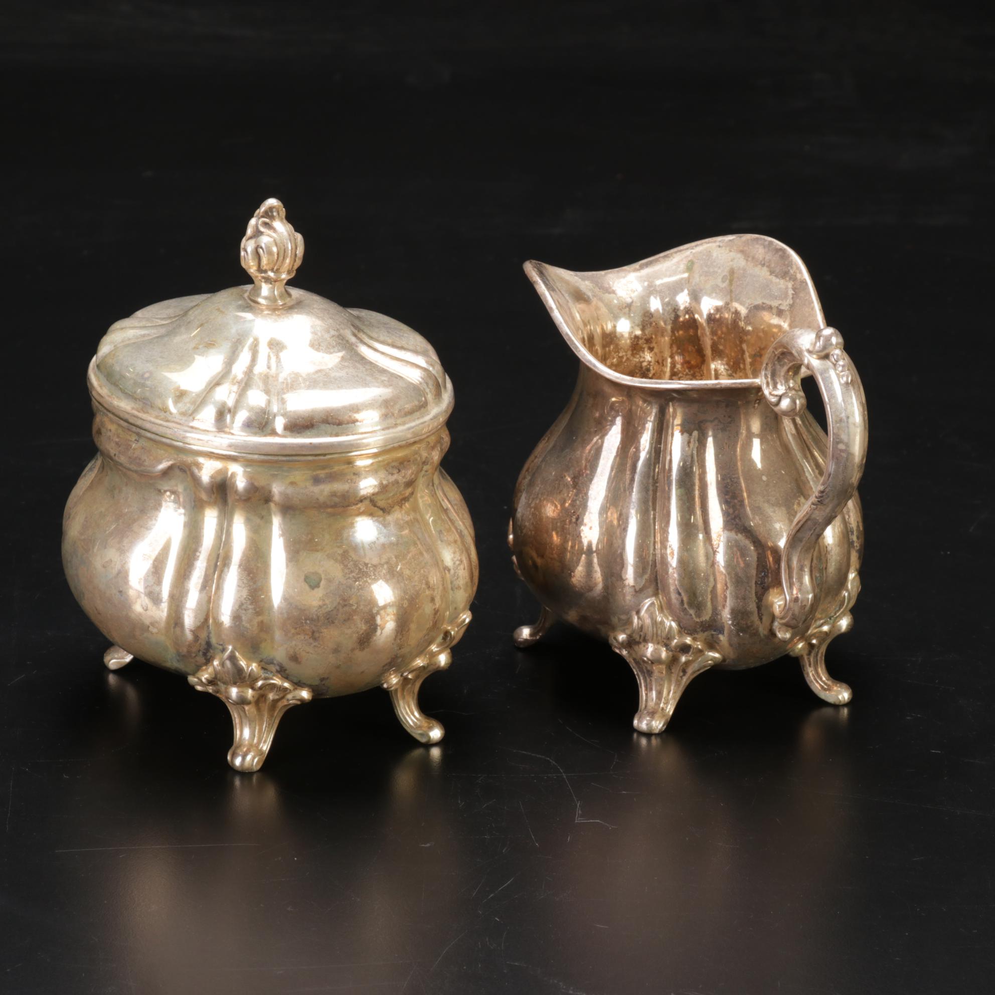 Wilhelm Bender German 835 Silver Coffee and Tea Service, Late 19th Century