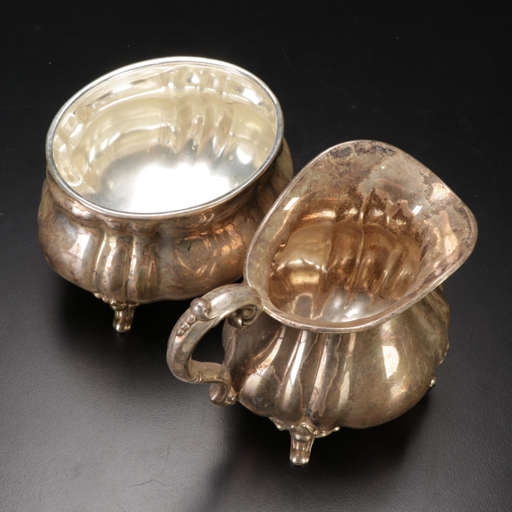 Wilhelm Bender German 835 Silver Coffee and Tea Service, Late 19th Century