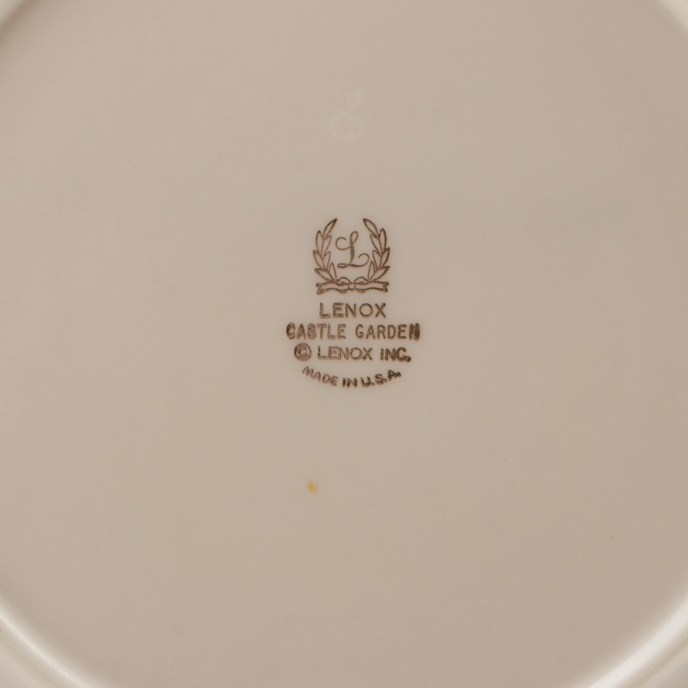 Lenox "Castle Garden" Bone China Dinnerware, 1973–1993