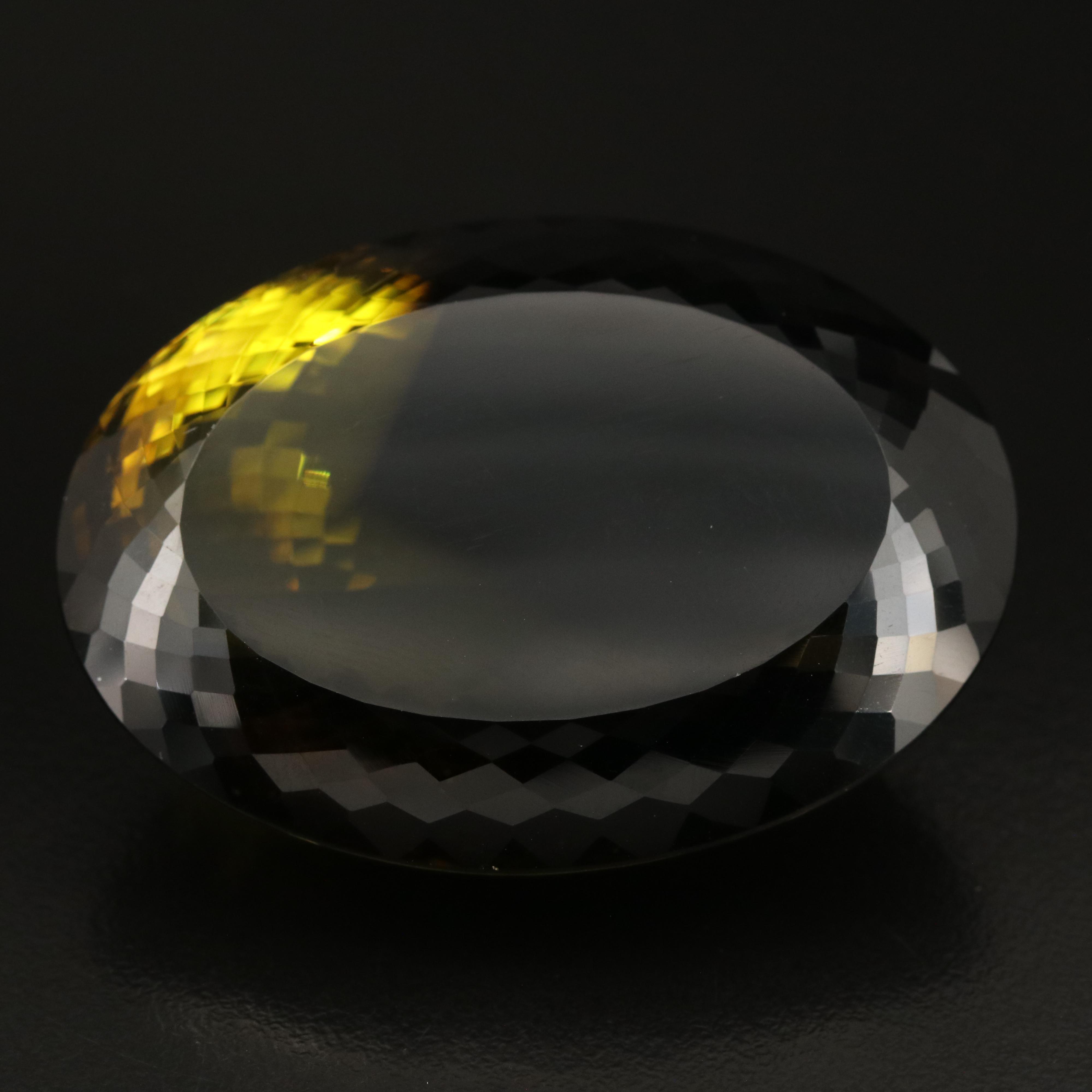 Loose 229.46 CT Oval Faceted Quartz