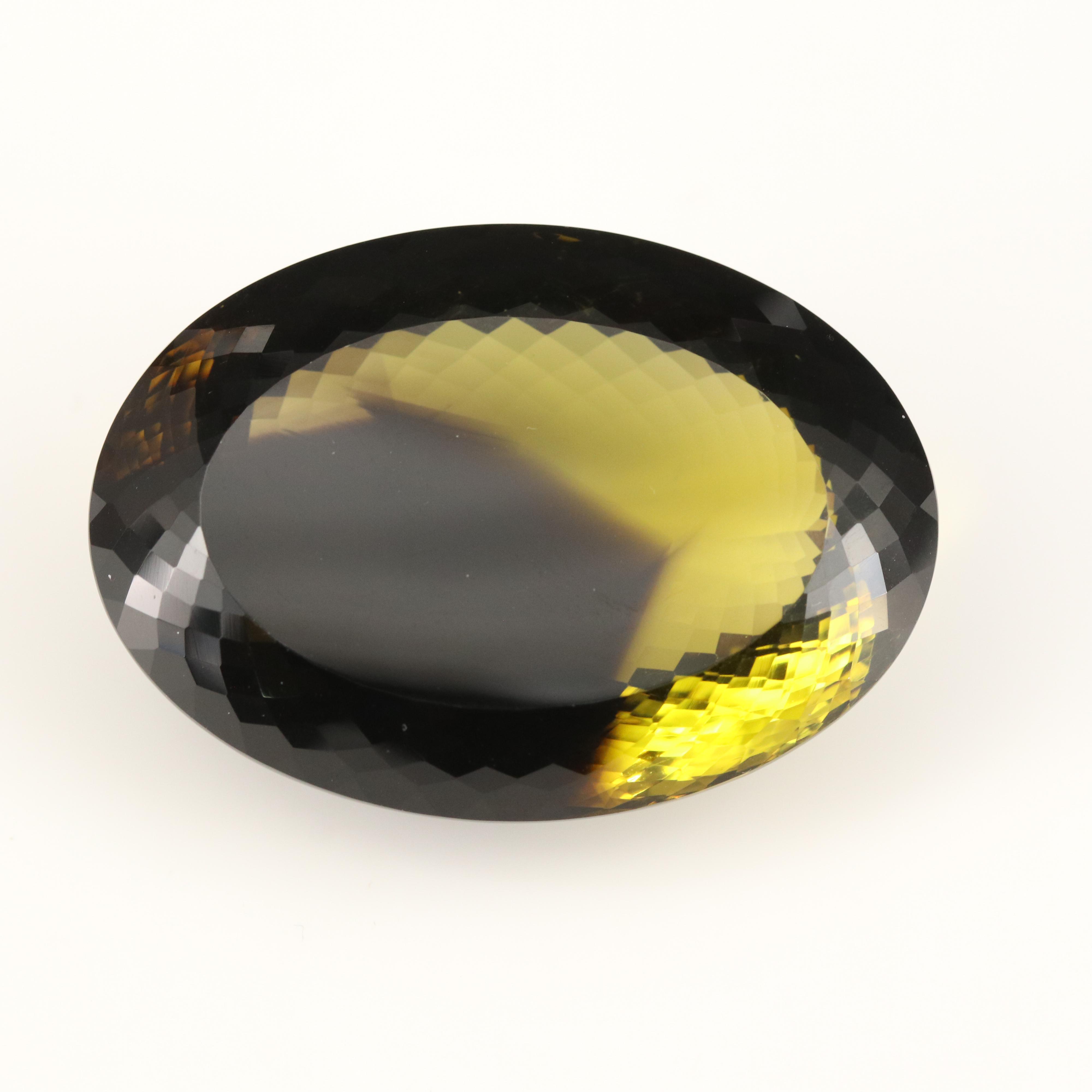 Loose 229.46 CT Oval Faceted Quartz