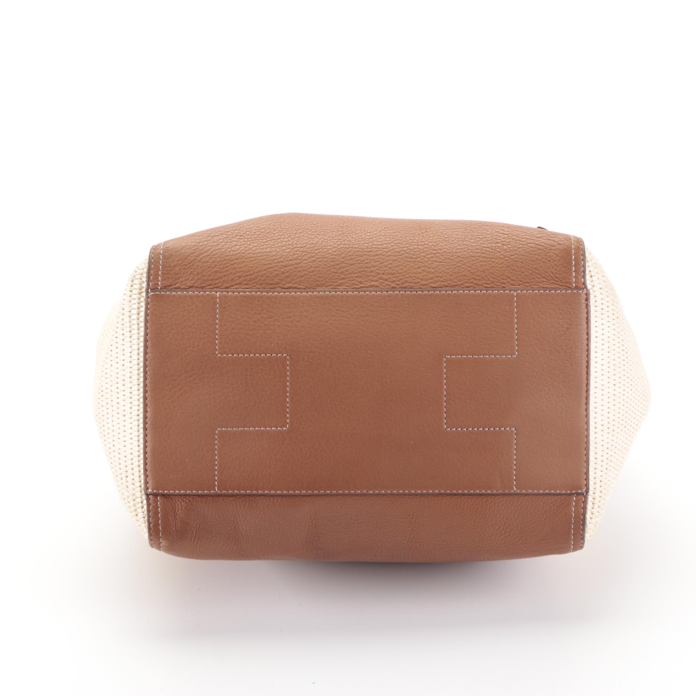 Tory Burch Satchel in Raffia and Leather