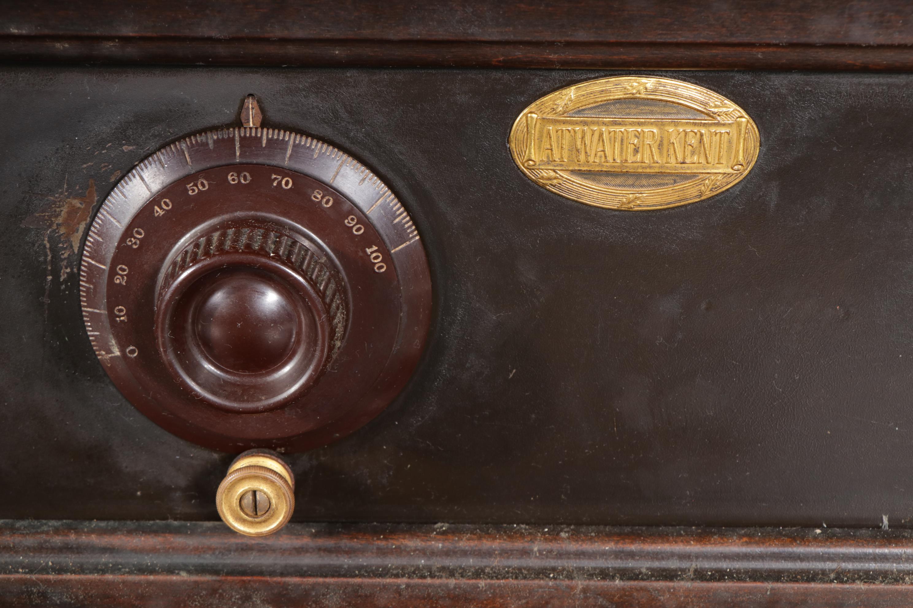 Atwater Kent Pooley Model 1100-R-2 Vacuum Tube Radio Cabinet, Early 20th Century