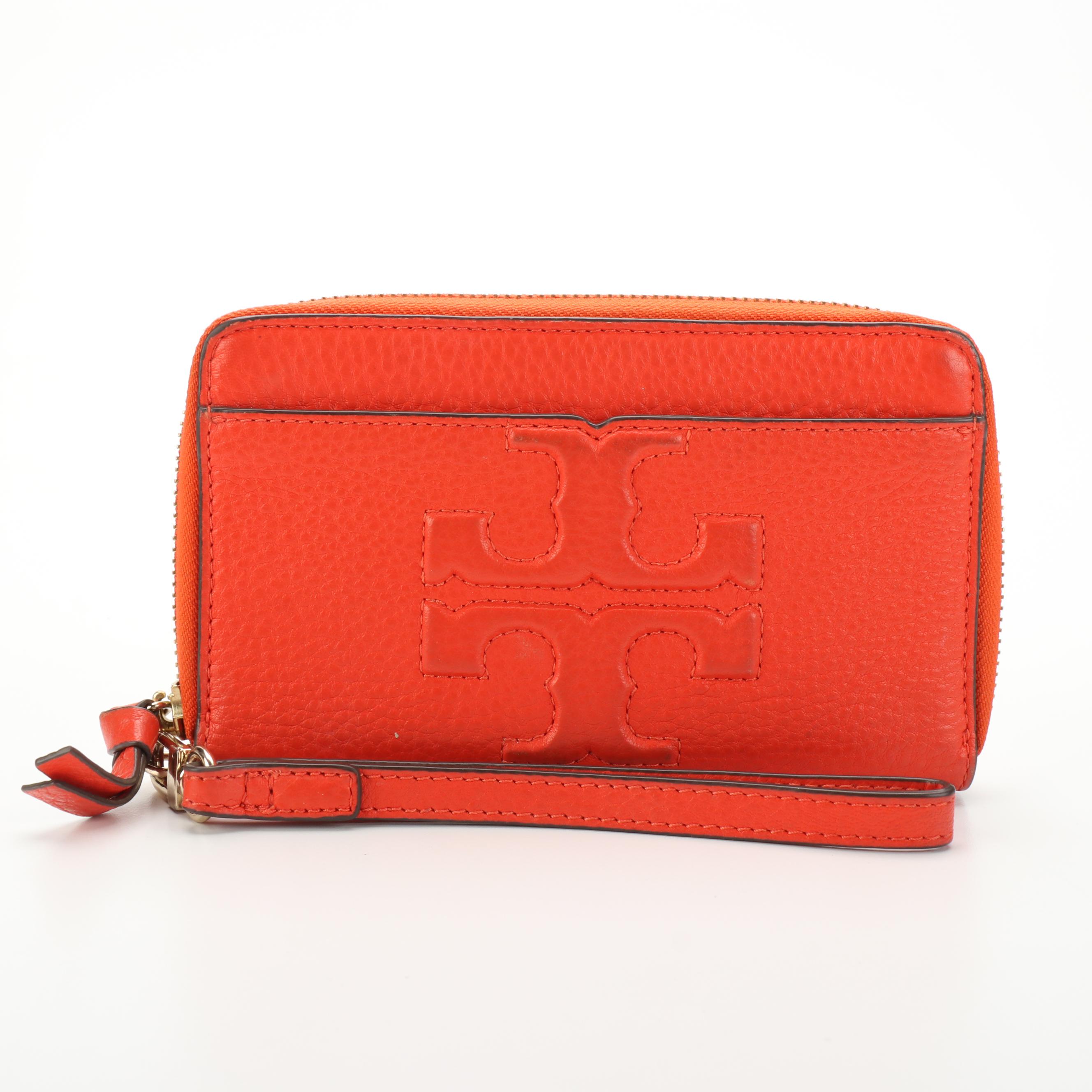 Tory Burch Patent Leather Tote with Metallic and Grained Leather Wallets