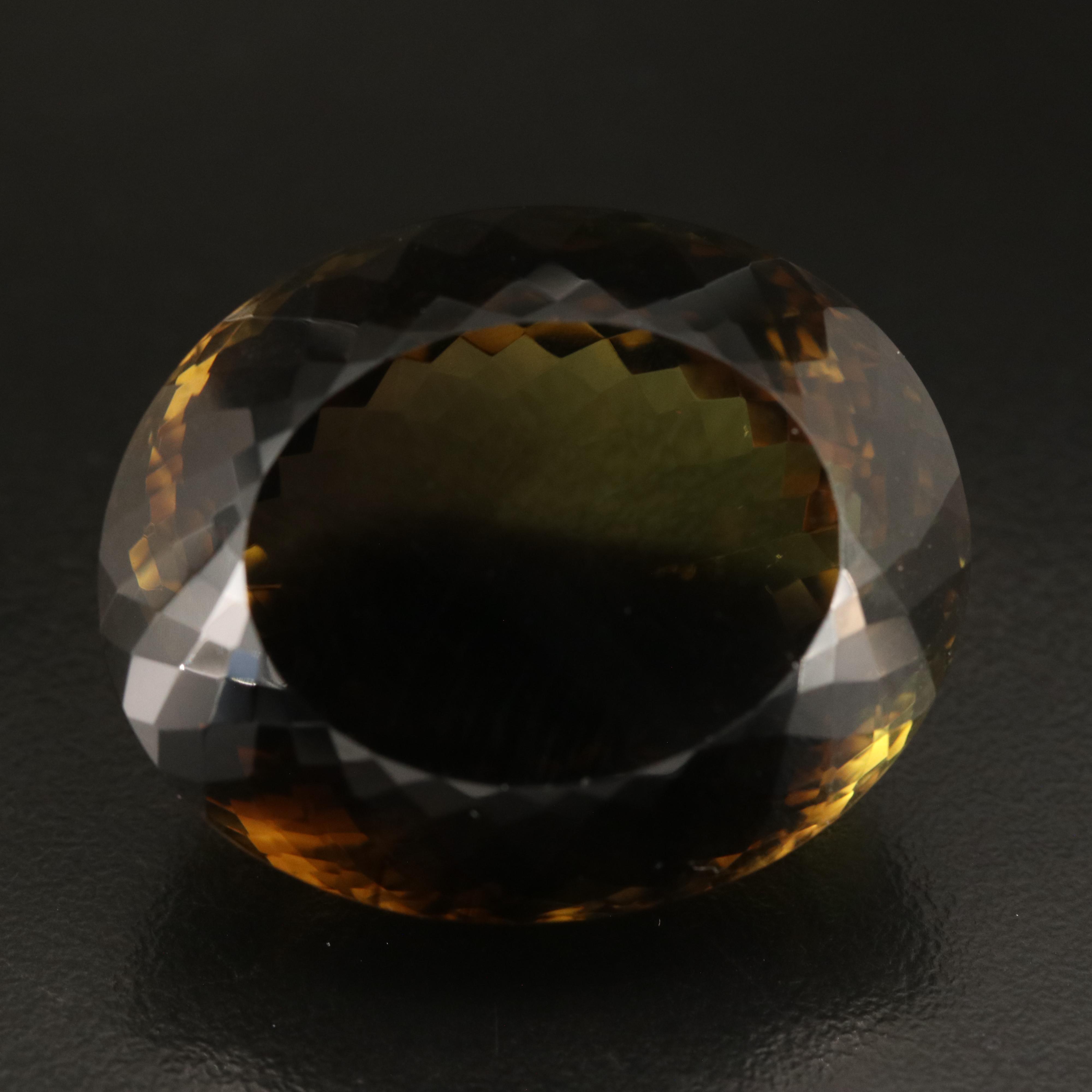 Loose 121.23 CT Oval Faceted Quartz