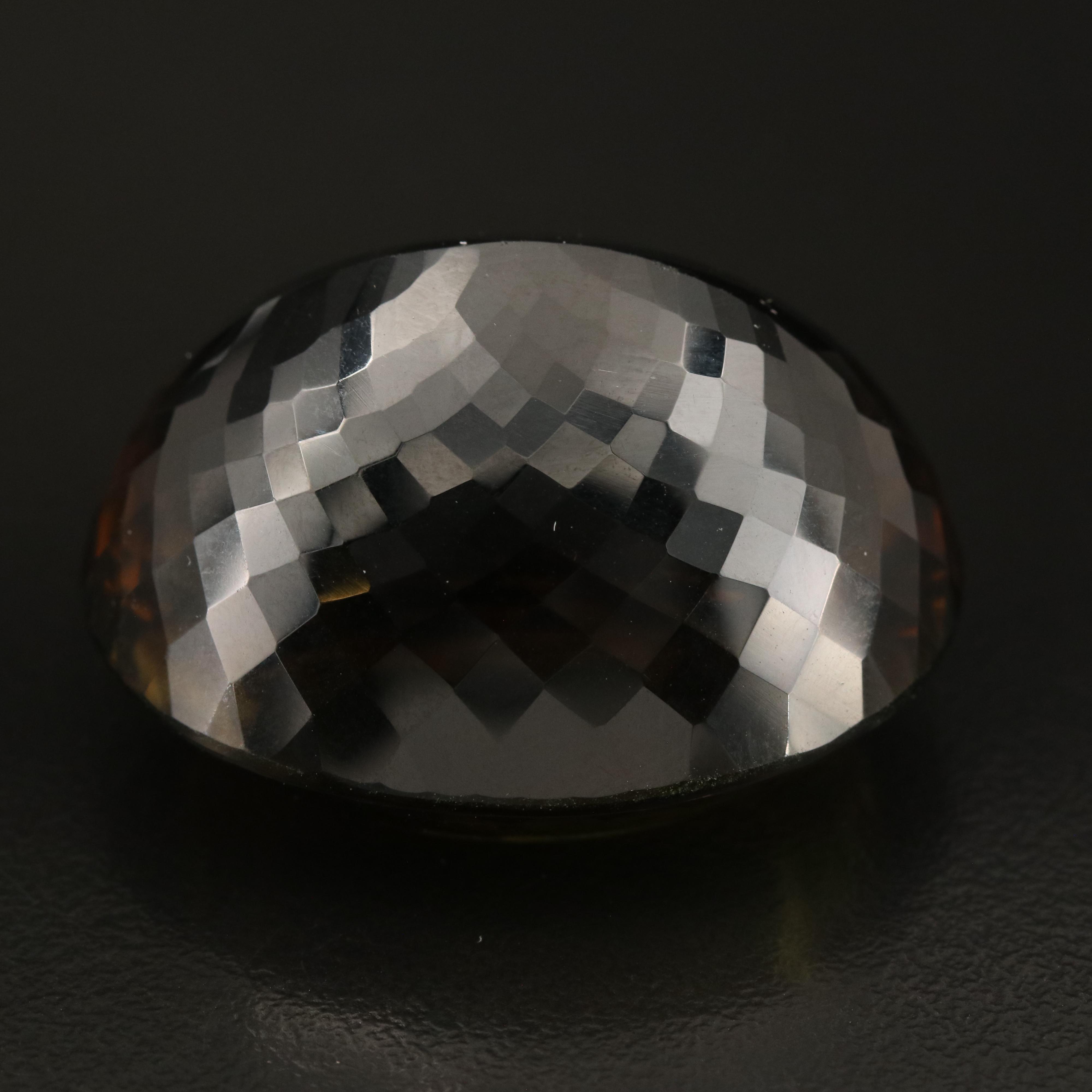 Loose 121.23 CT Oval Faceted Quartz