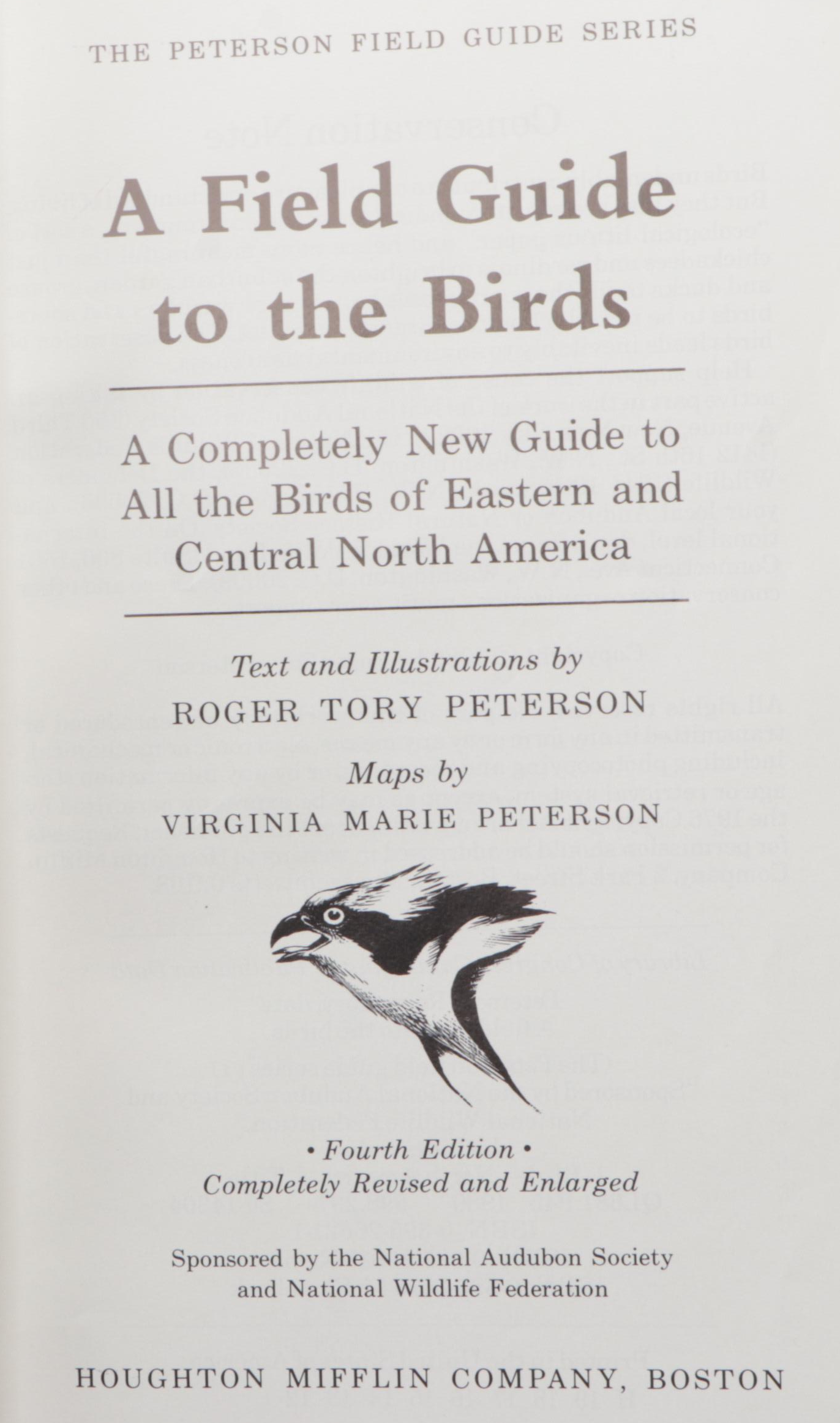 Limited Fourth Edition "A Field Guide to the Birds" by Roger Tory Peterson