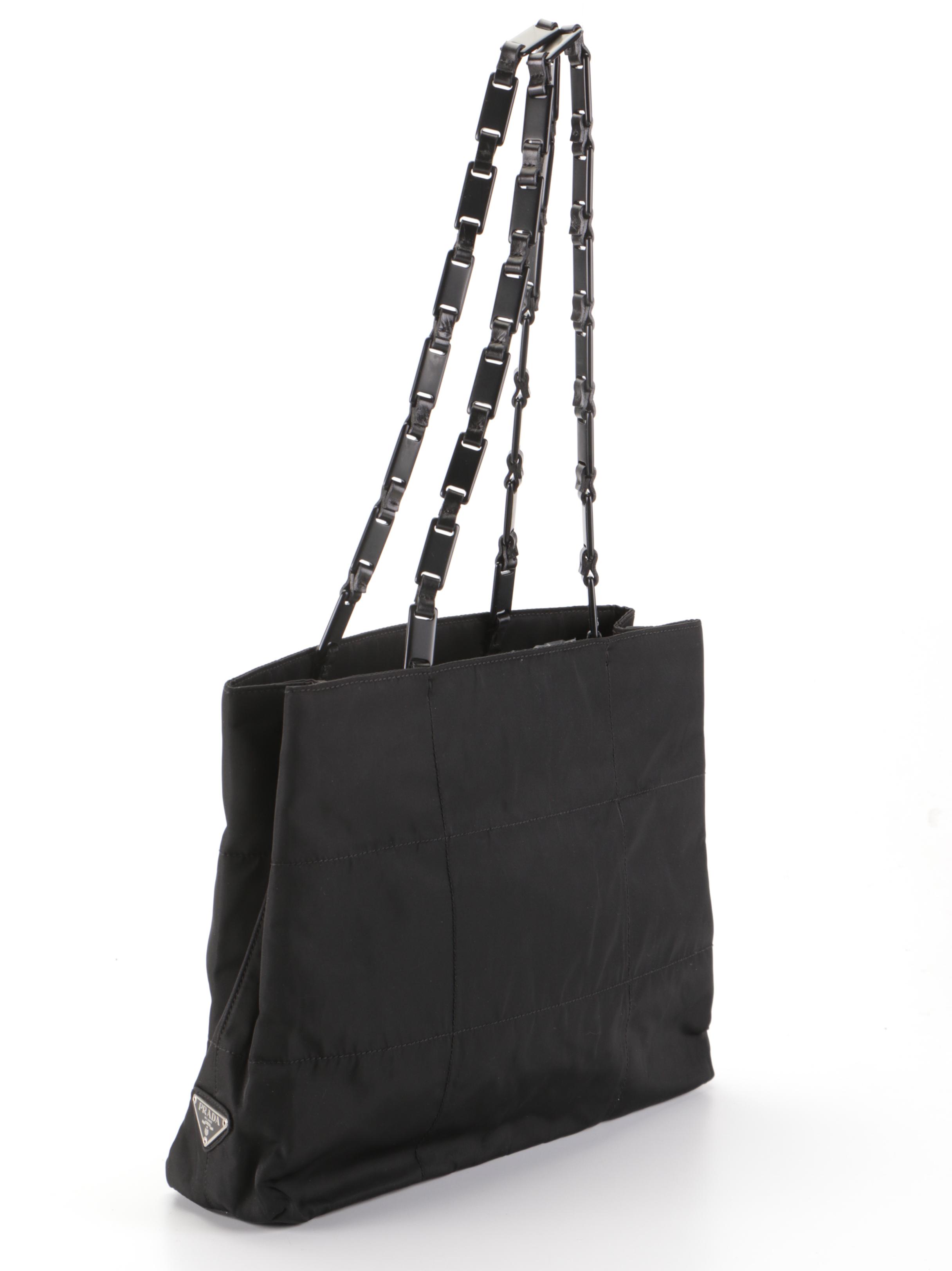 Prada Shoulder Bag in Black Tessuto Nylon