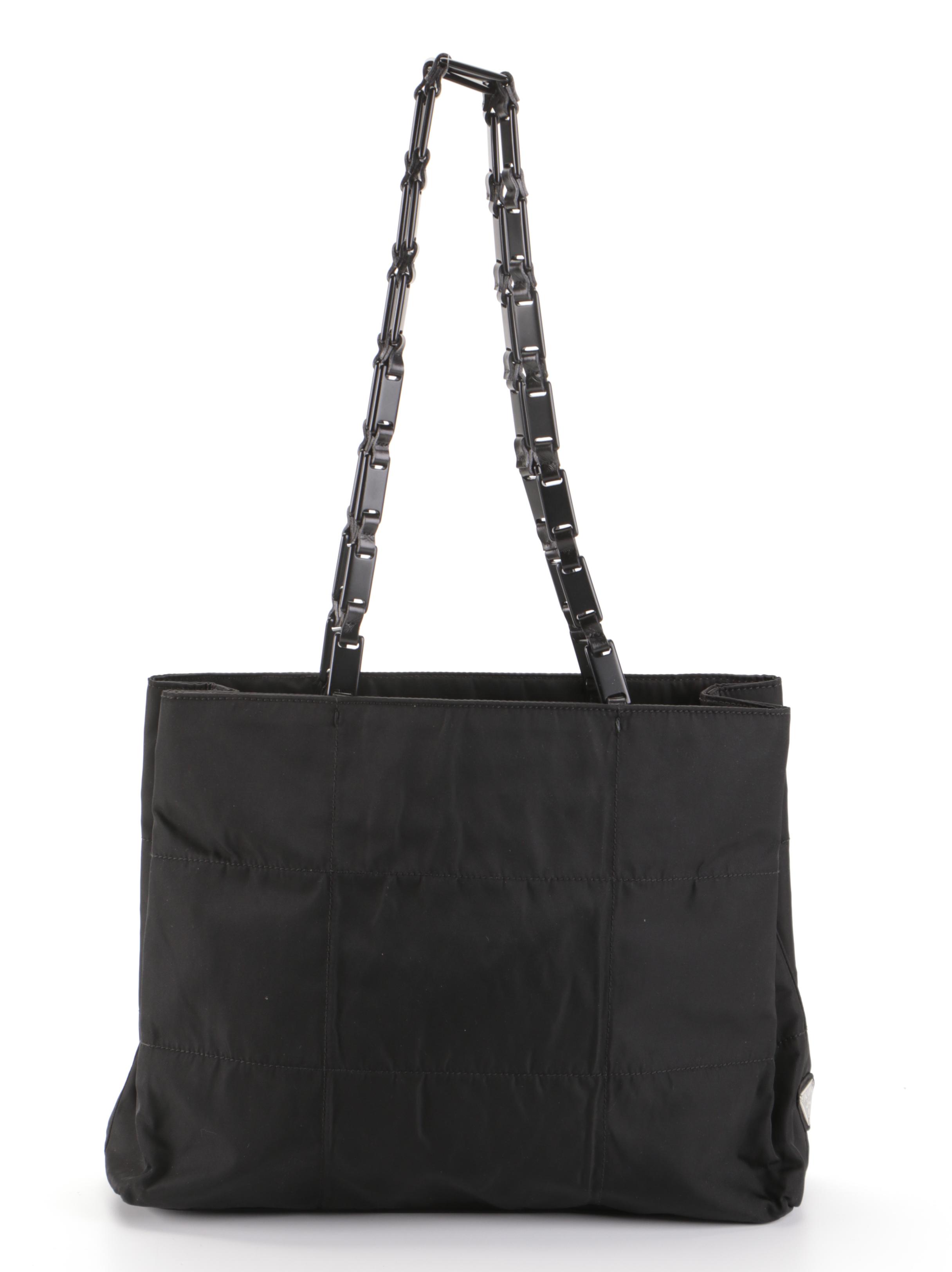 Prada Shoulder Bag in Black Tessuto Nylon