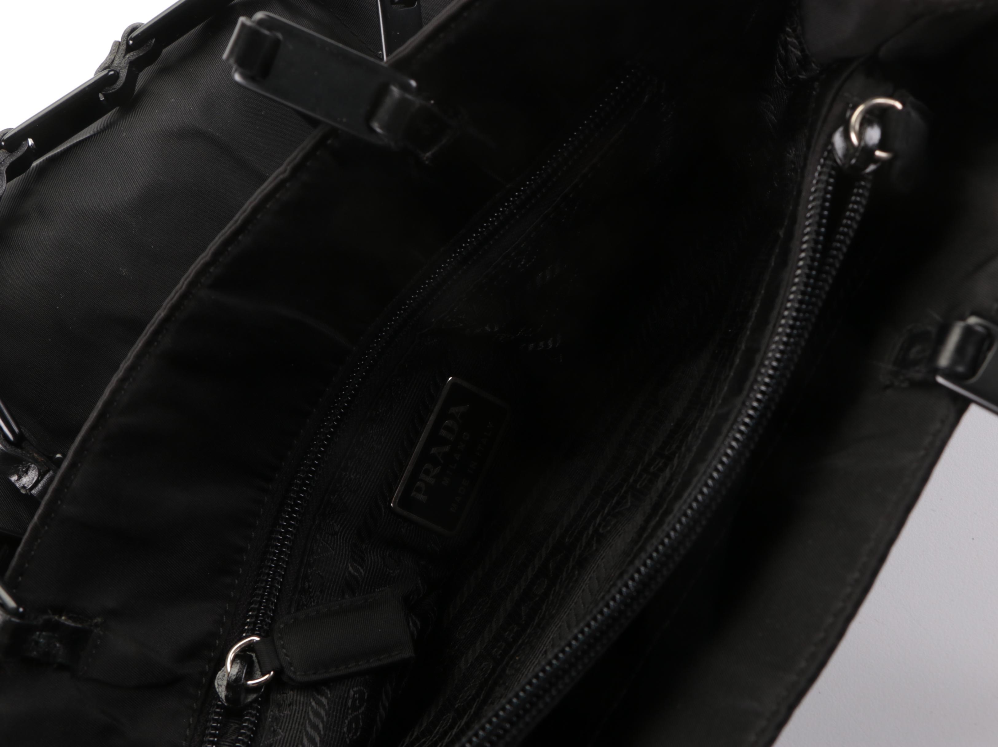 Prada Shoulder Bag in Black Tessuto Nylon