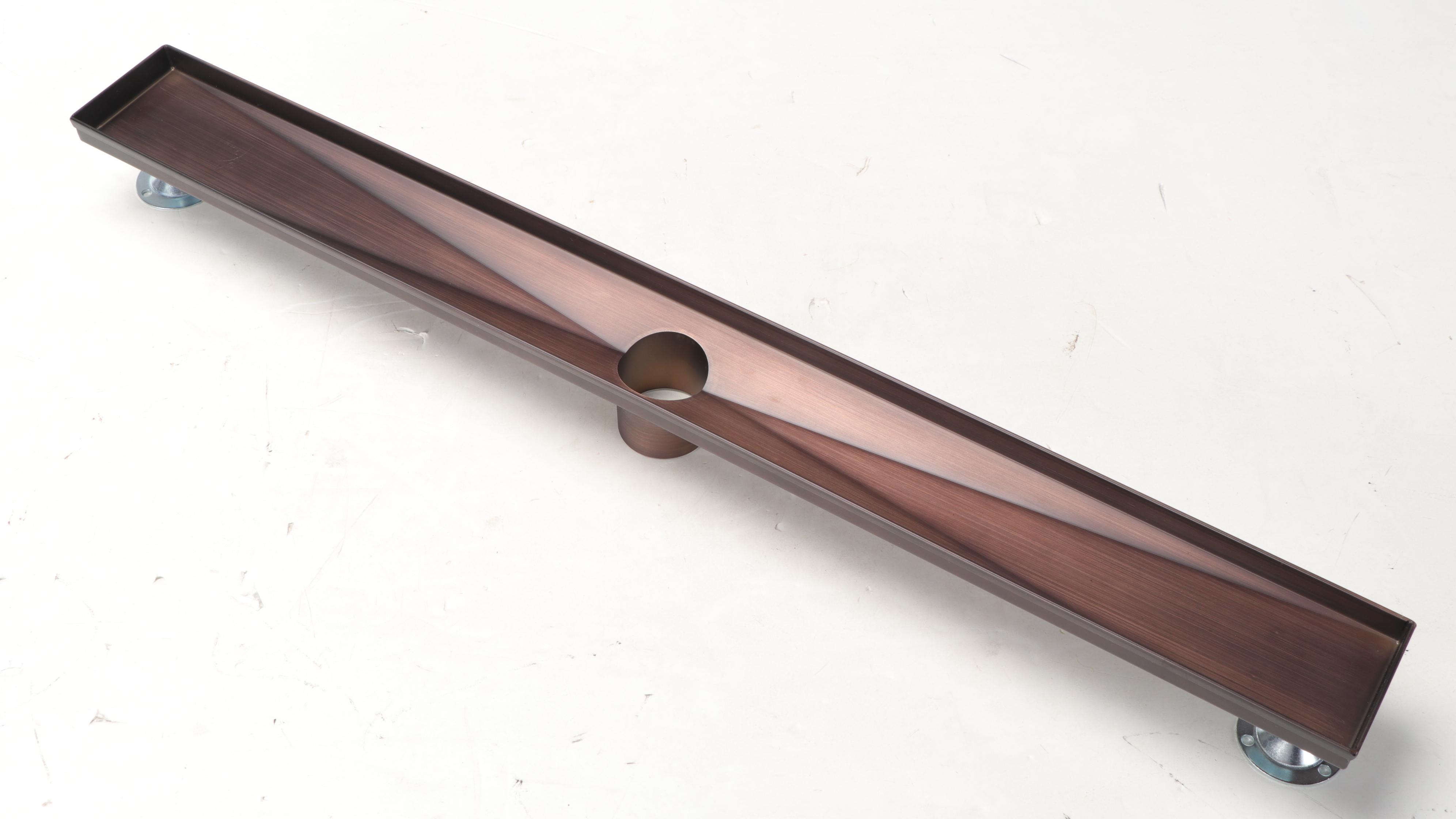 32" Linear Shower Drain in Oil Rubbed Bronze Powder Coat