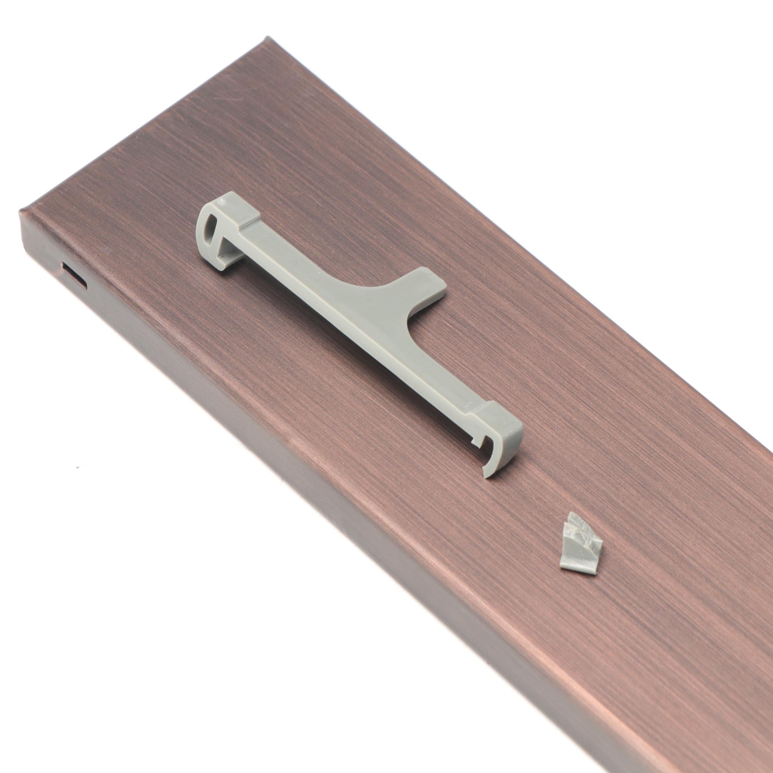 32" Linear Shower Drain in Oil Rubbed Bronze Powder Coat