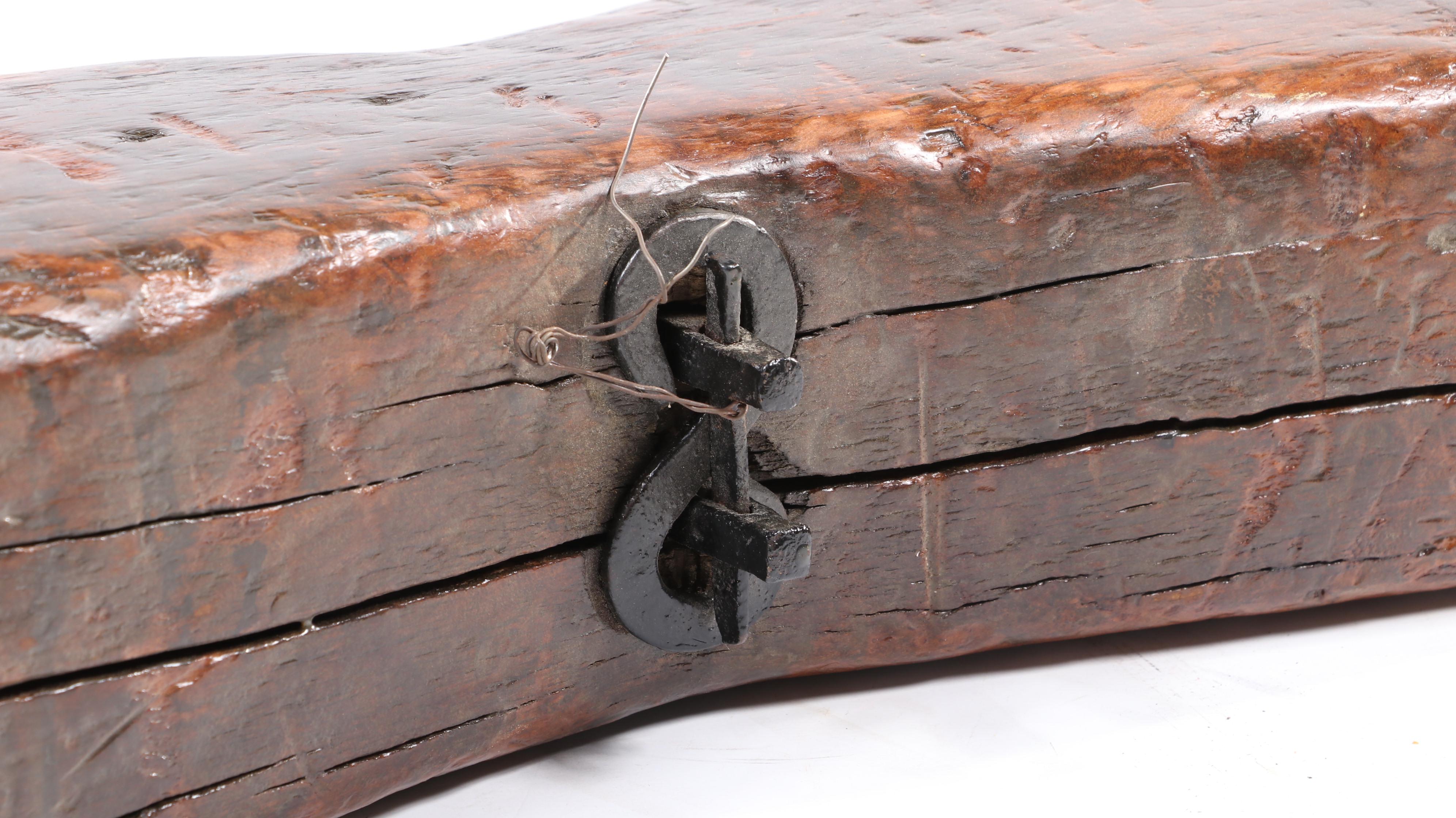 Wooden Oxen Yoke Beam with Iron Pole Ring