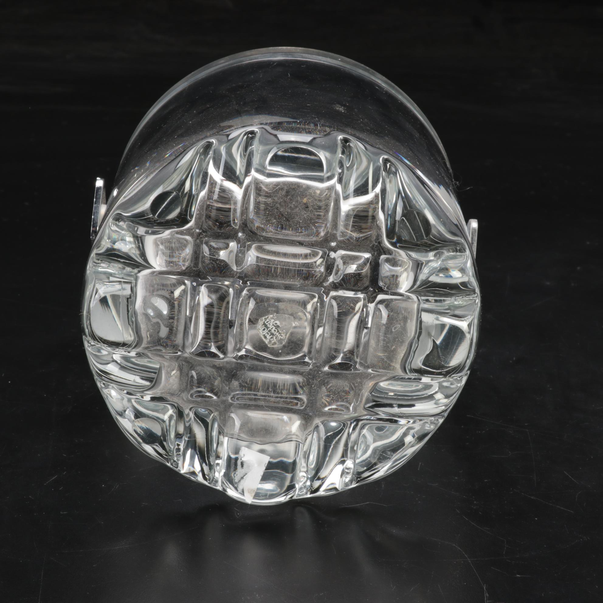 Orrefors "Erik" Ice Bucket and Glass with Other Crystal Stemware and Decanter