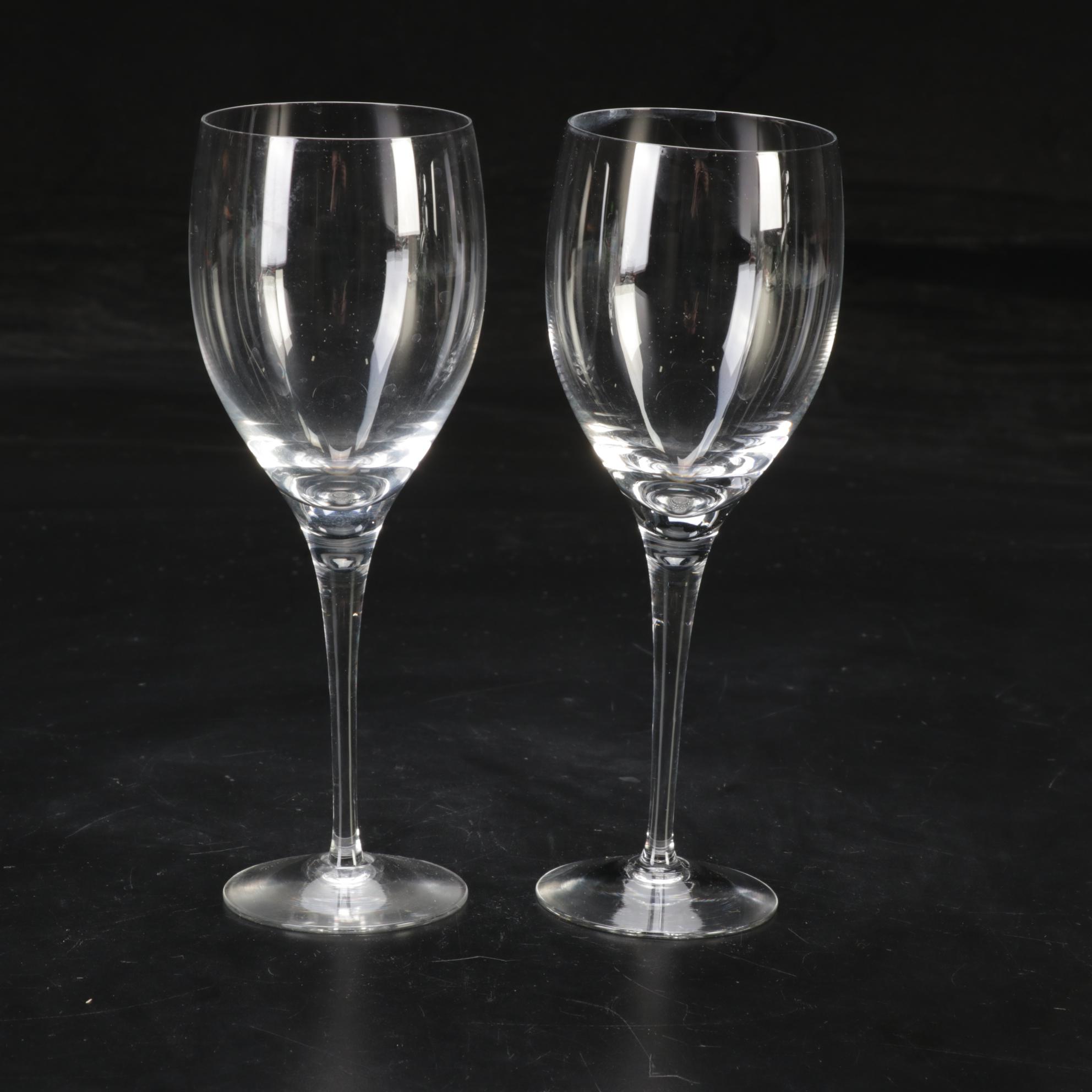 Orrefors "Erik" Ice Bucket and Glass with Other Crystal Stemware and Decanter