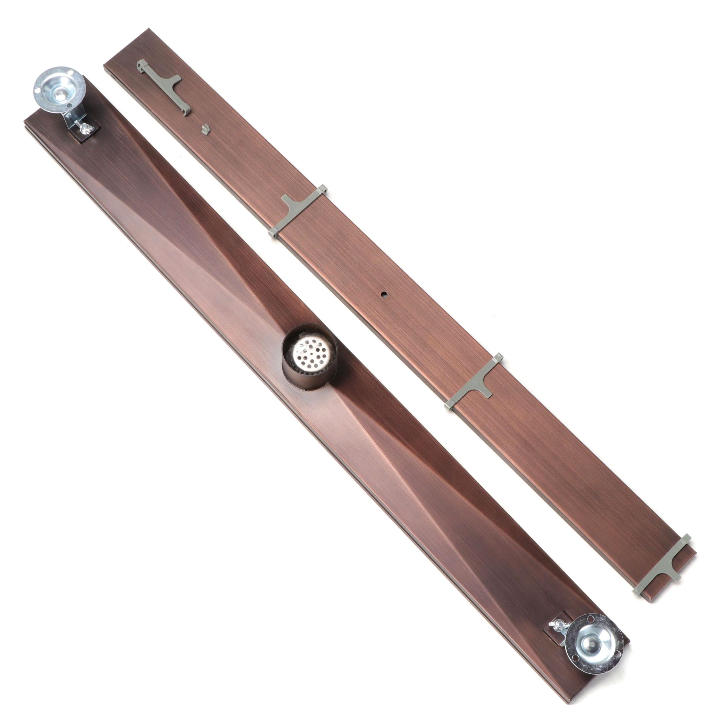 32" Linear Shower Drain in Oil Rubbed Bronze Powder Coat