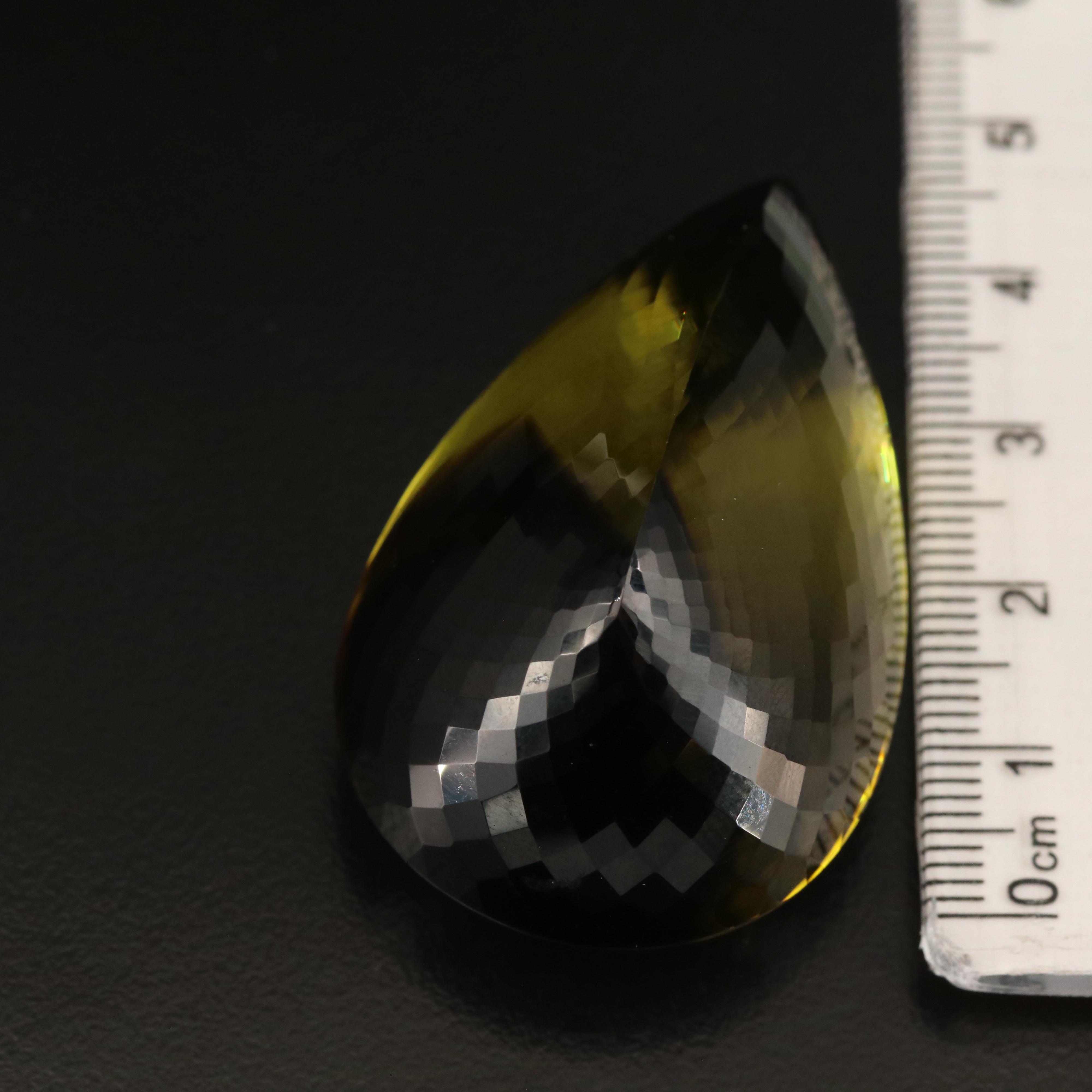 Loose 196.36 CT Pear Faceted Quartz