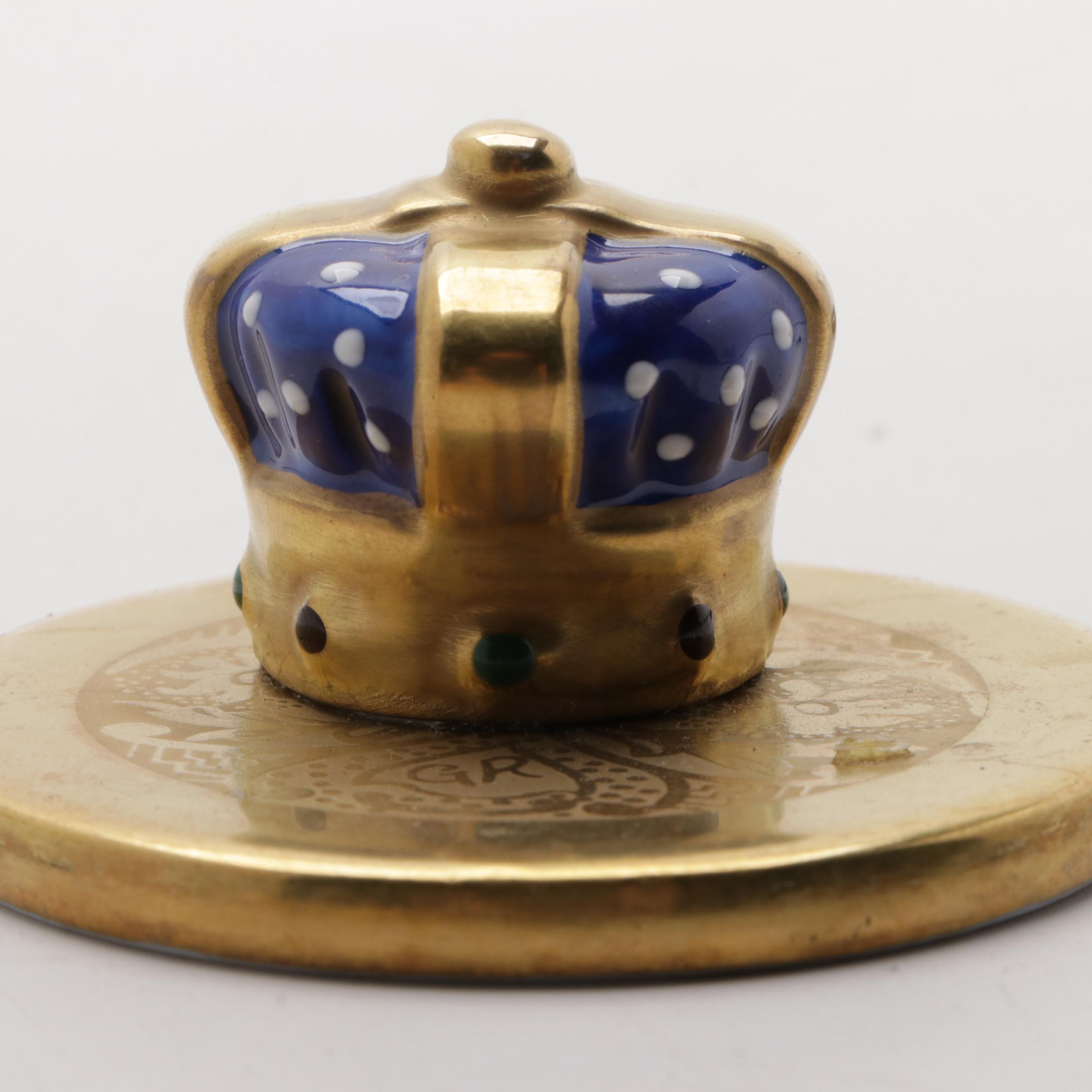 Sinclair Limited Edition Hand-Painted Porcelain and Glass Limoges Box