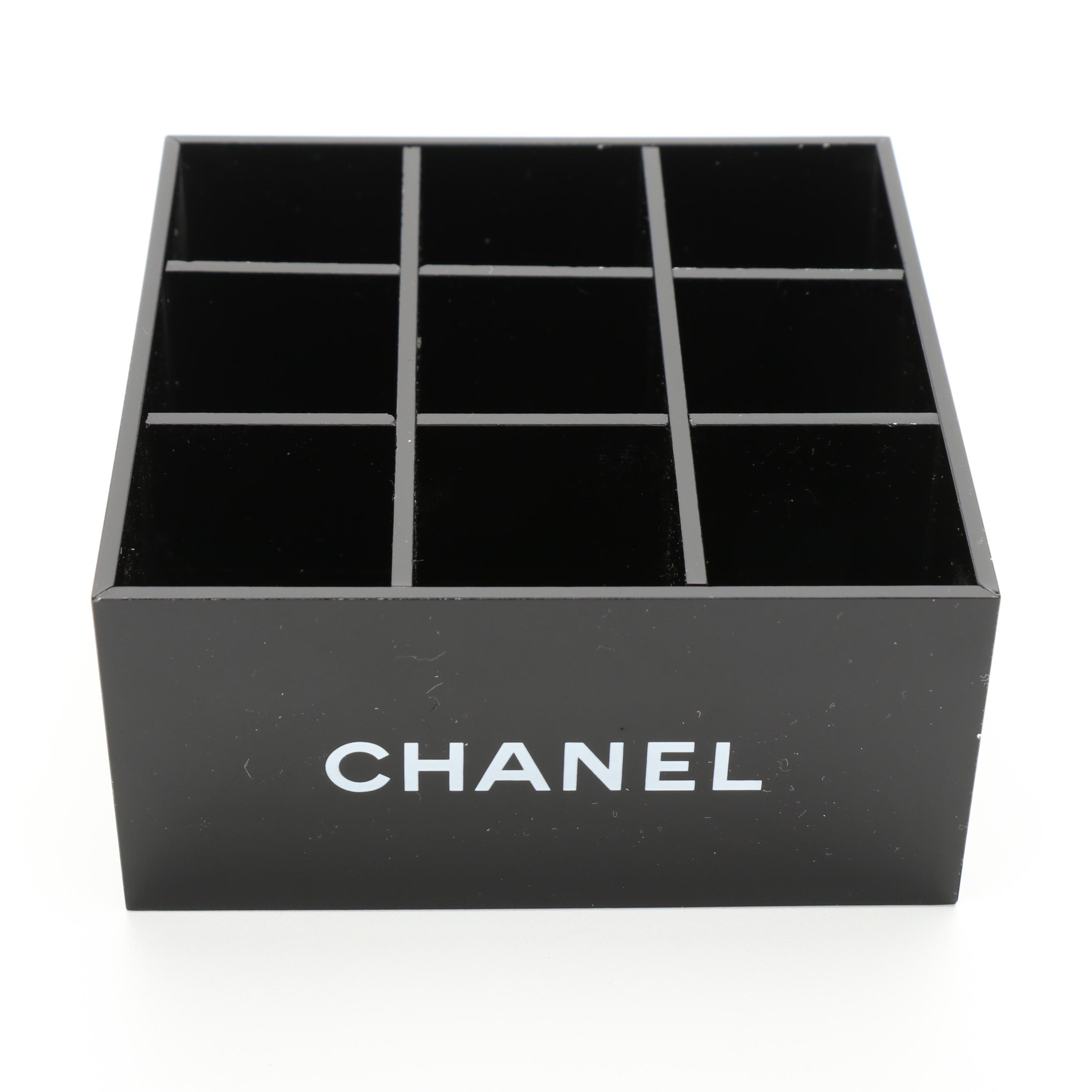 Chanel Beauté Promotional Zip-Around Makeup Pouch and Organizer with Box