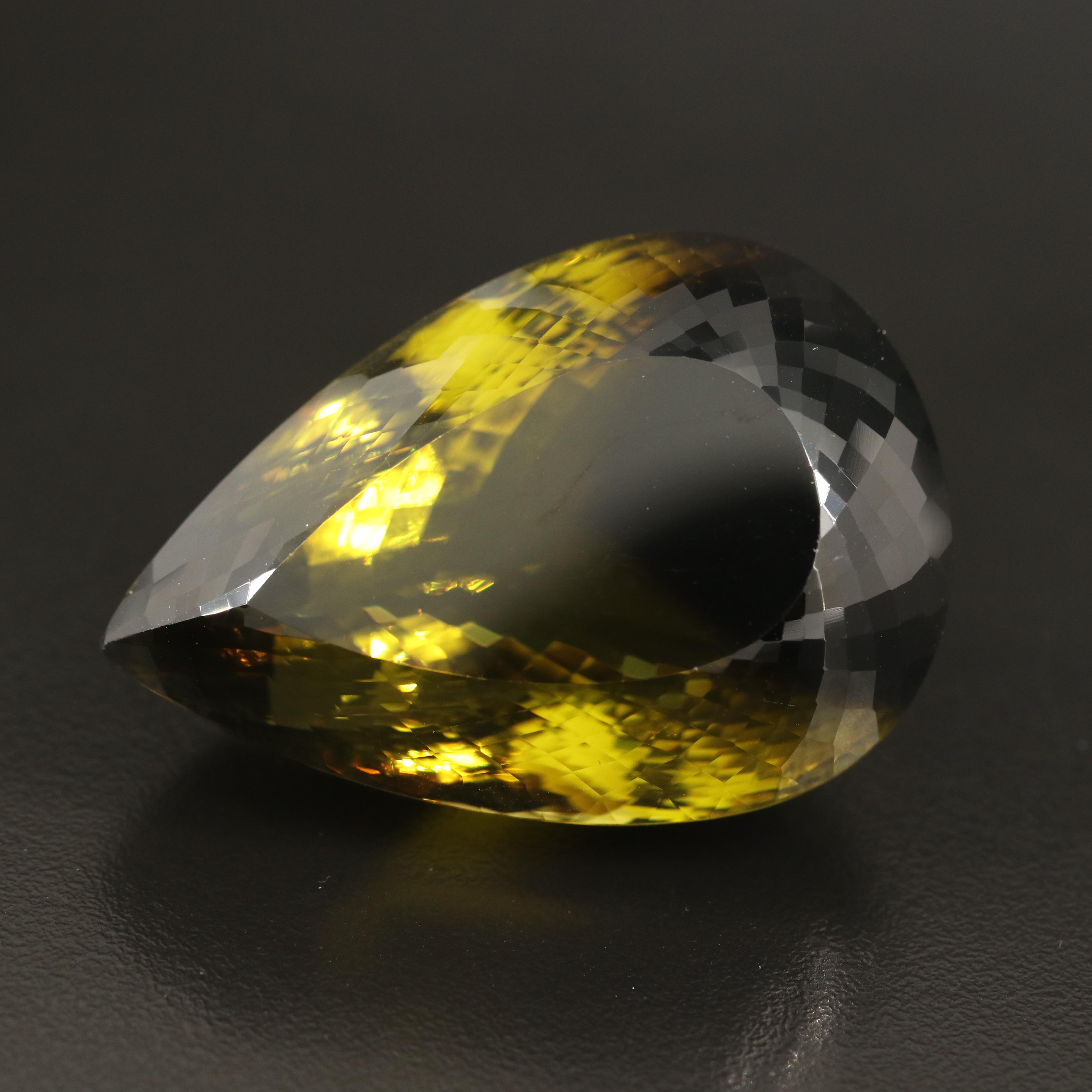 Loose 227.33 CT Pear Faceted Quartz