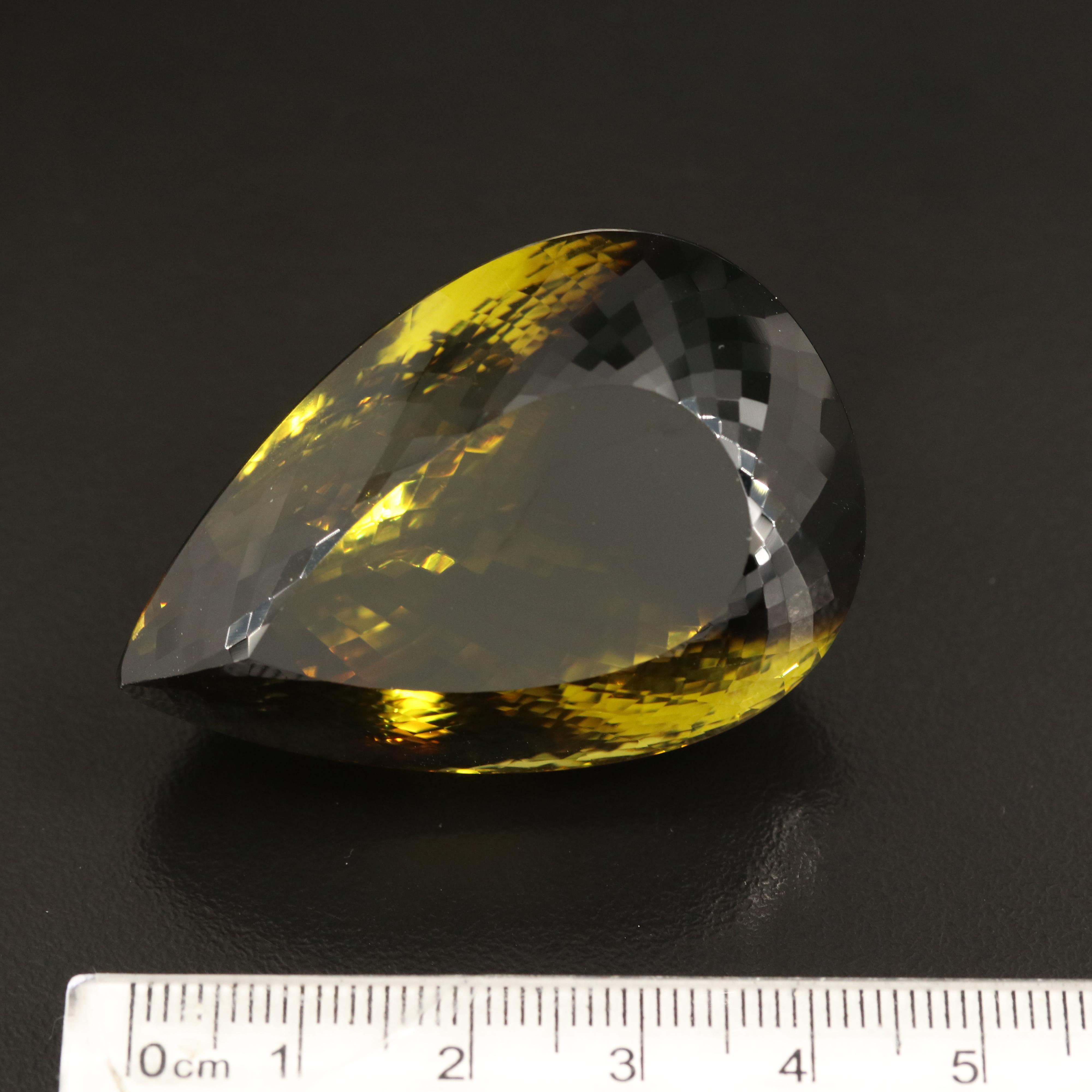 Loose 227.33 CT Pear Faceted Quartz