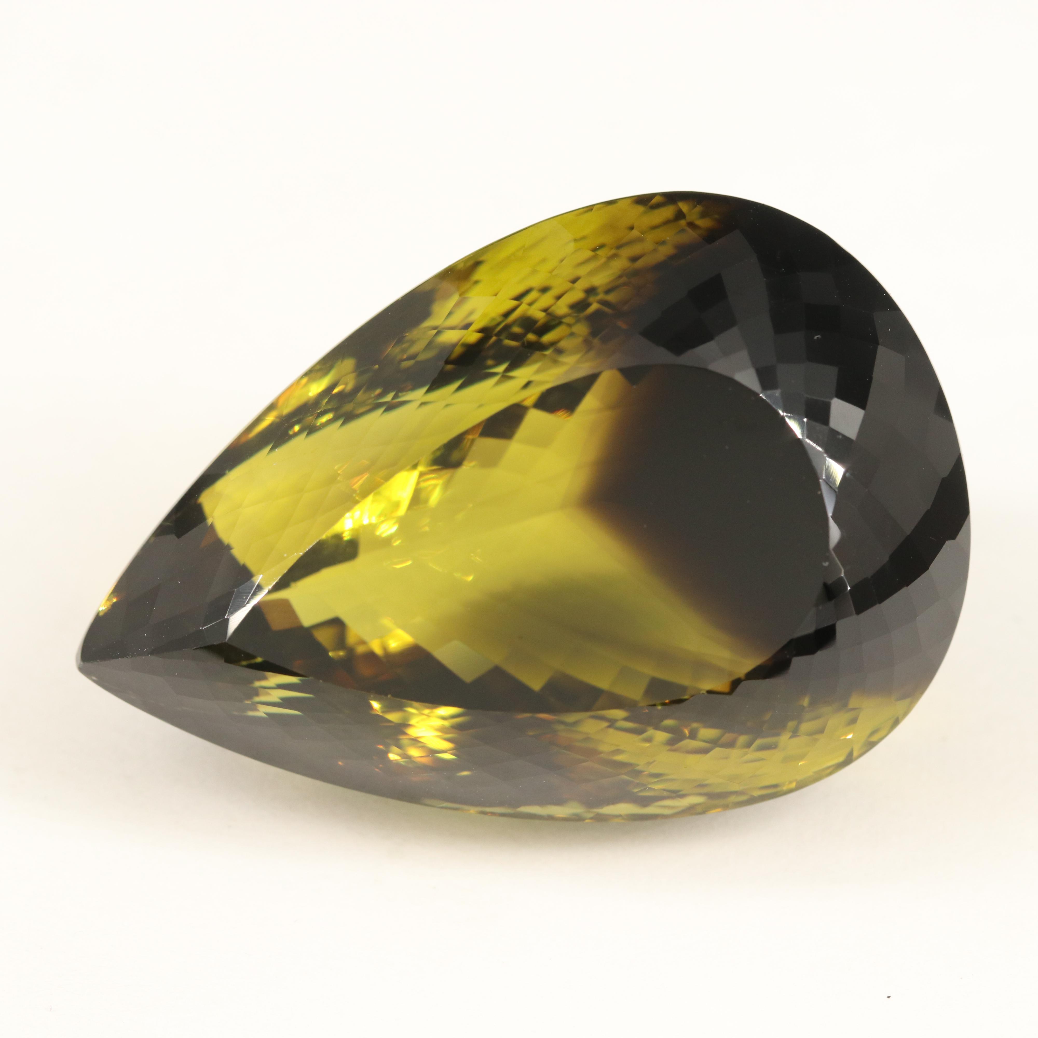 Loose 227.33 CT Pear Faceted Quartz