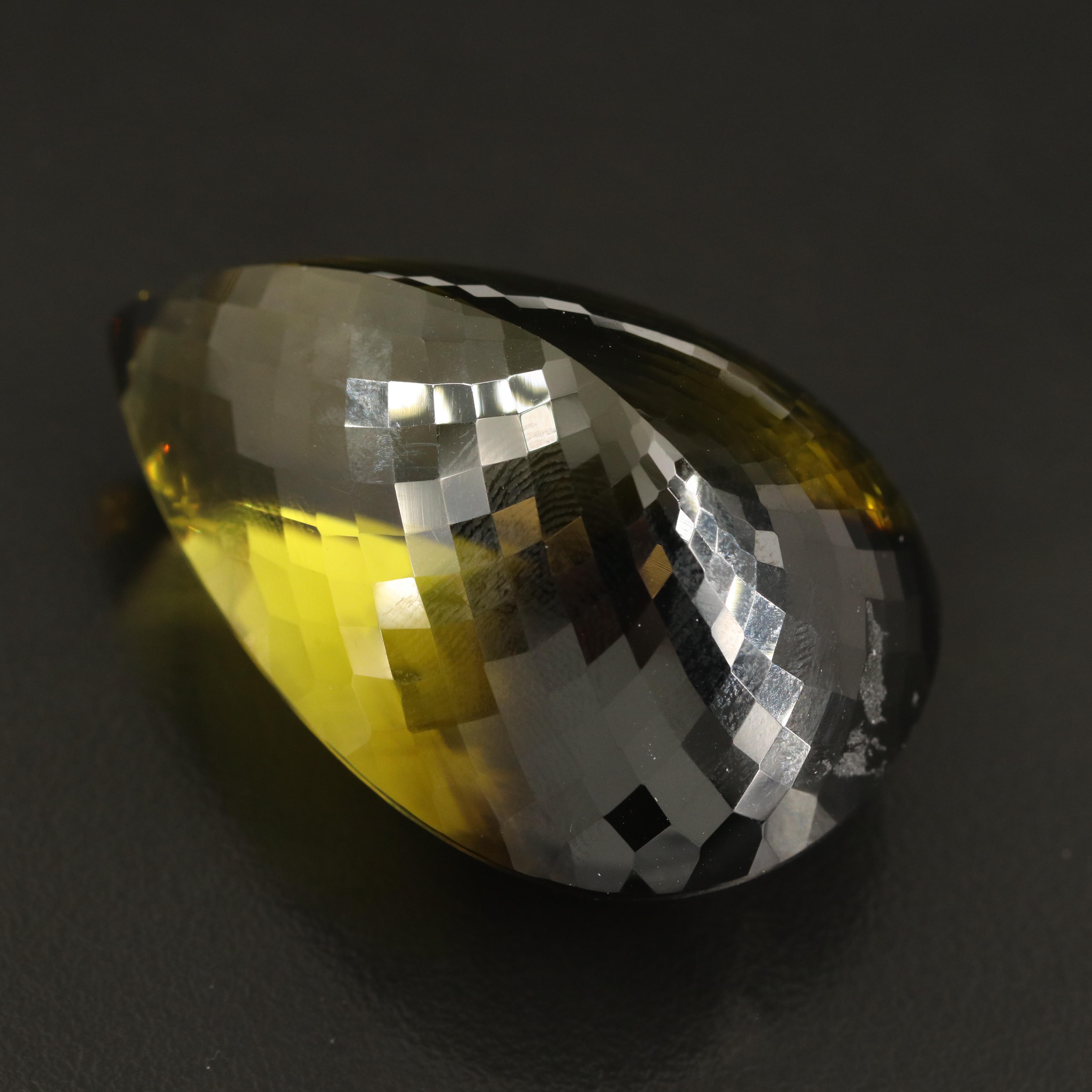 Loose 227.33 CT Pear Faceted Quartz