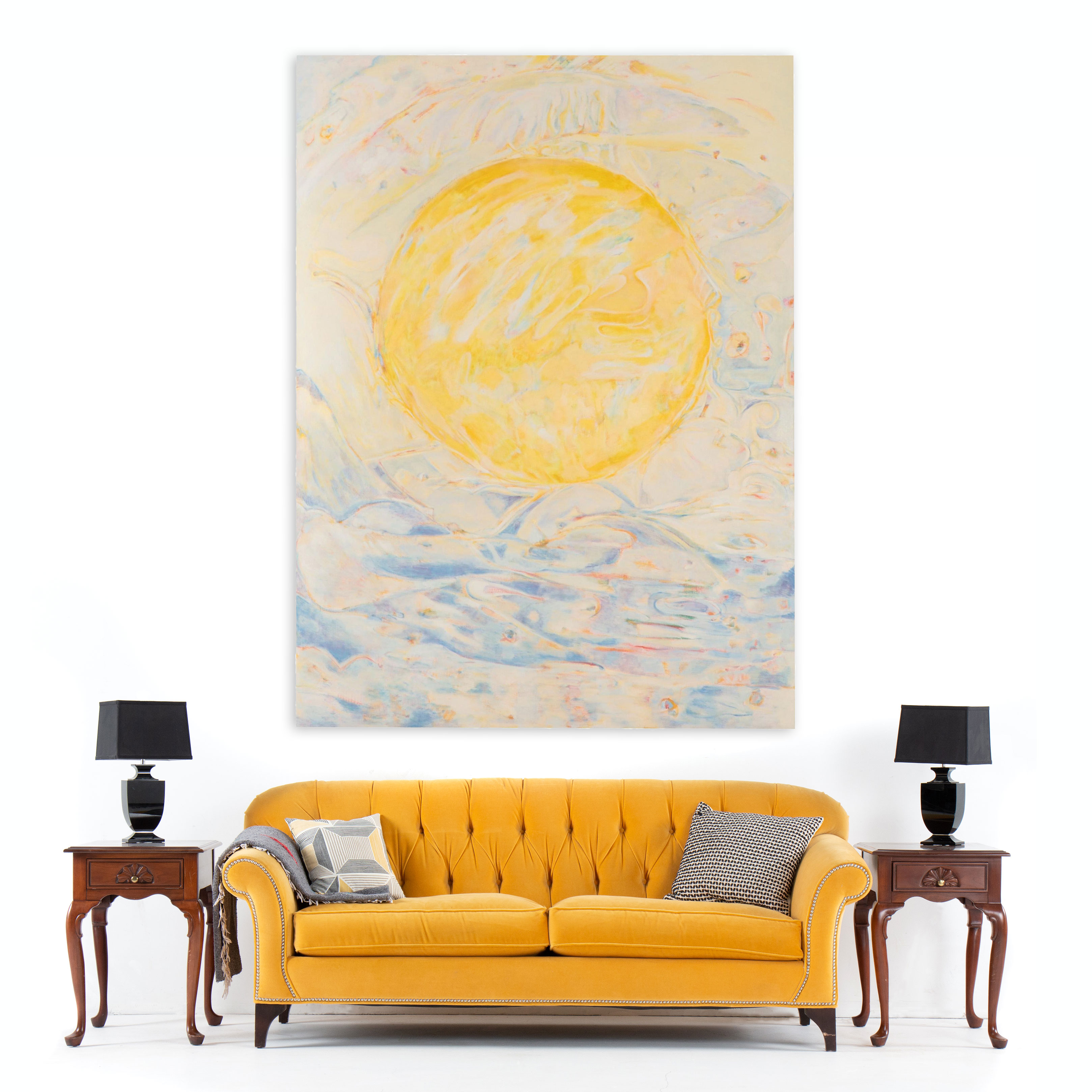 Ronald D. Newman Large-Scale Abstract Oil Painting, Circa 1975