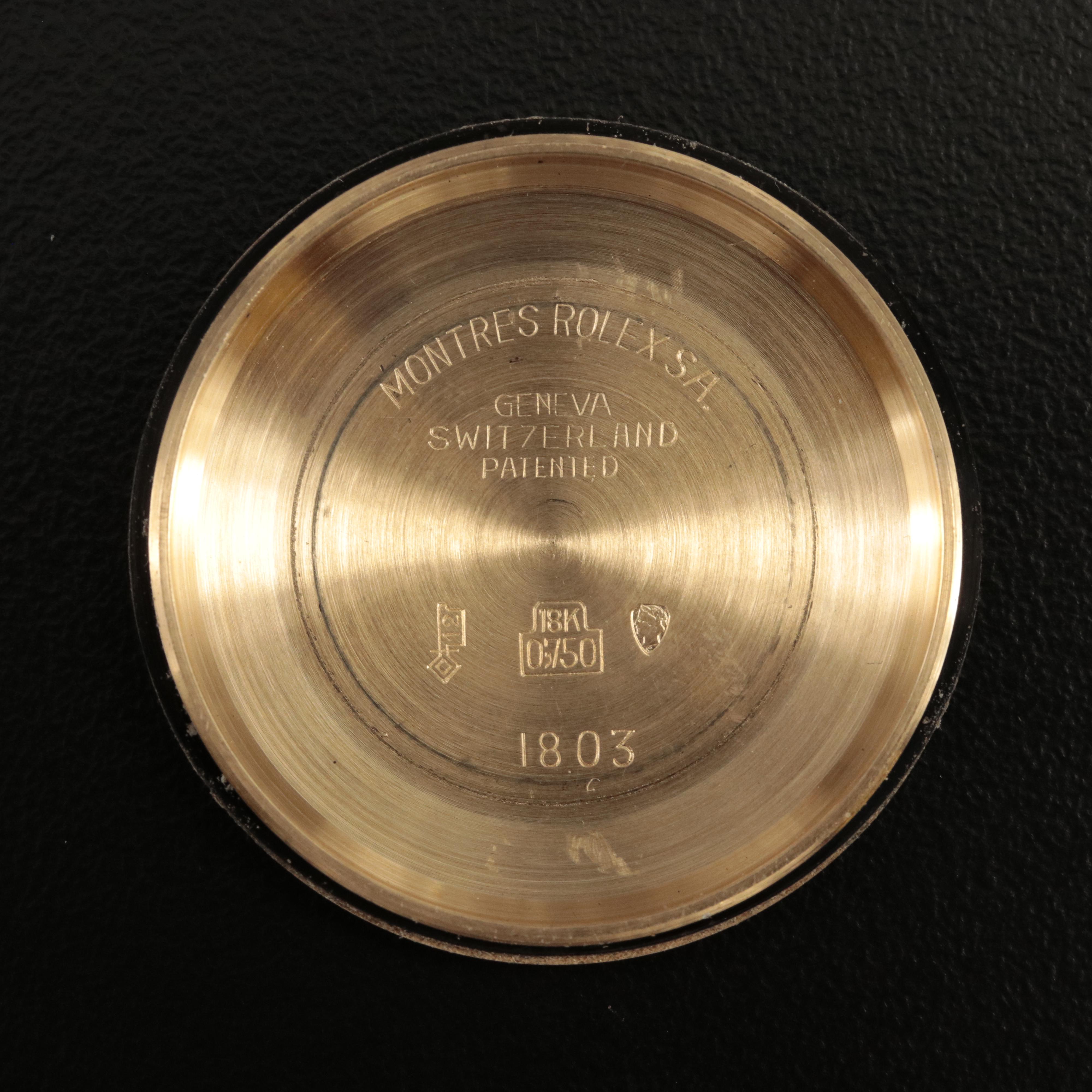 1974 Rolex Day-Date 1.09 CTW Diamond Bezel and Dial 18K Watch