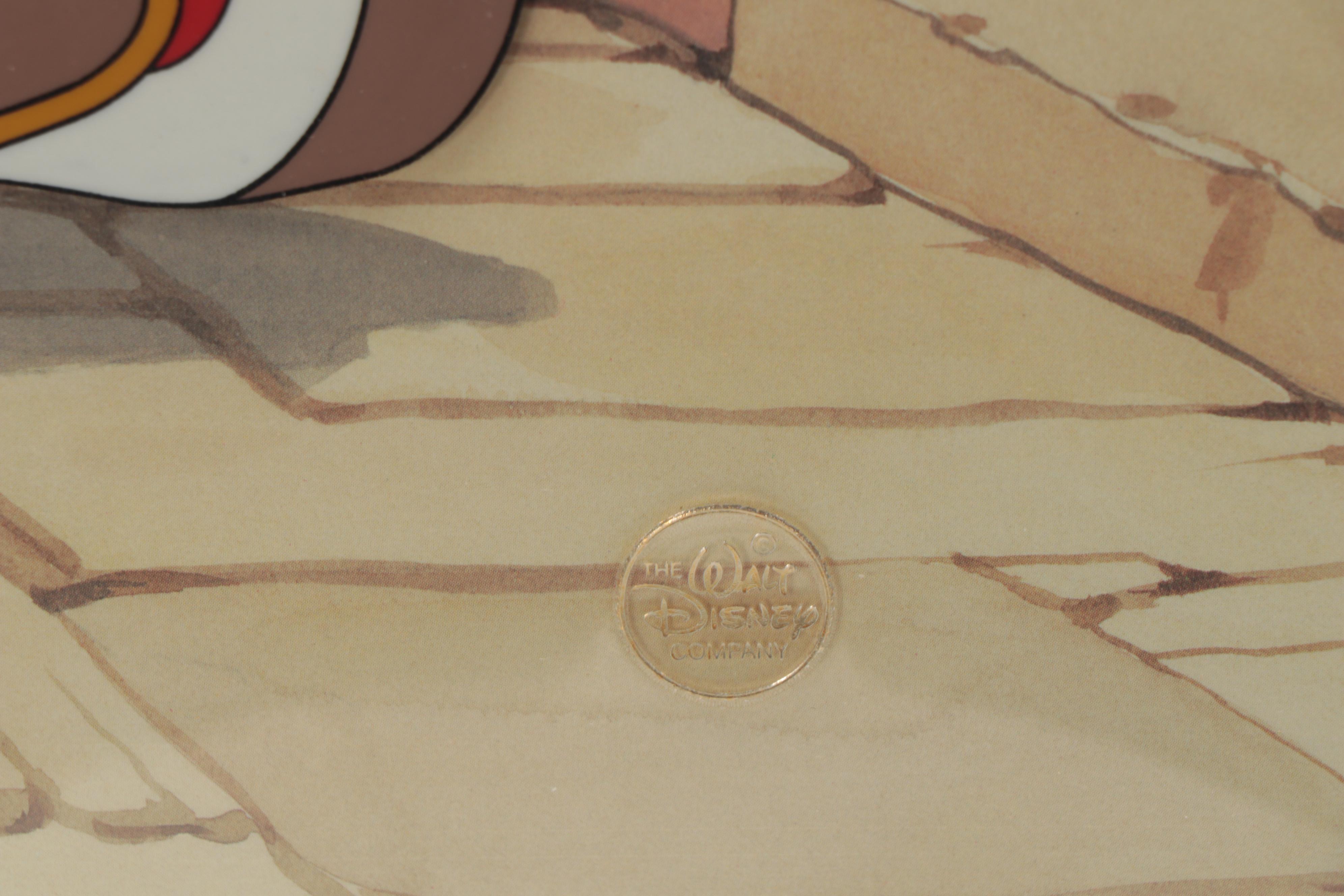 Disney "Don Donald" Hand-Painted Animation Cel, 1988