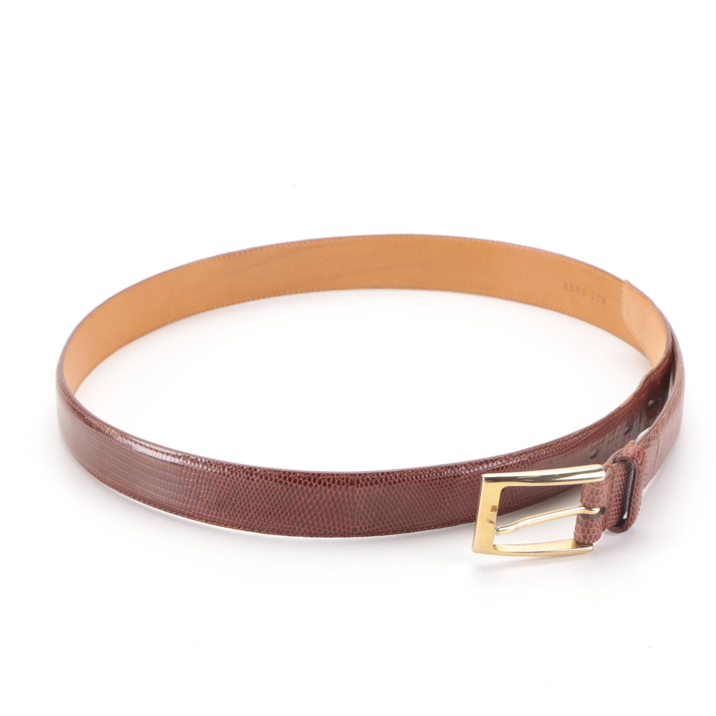 Men's Brighton, Tory, and Jos. A. Bank Belts in Leather and Lizard